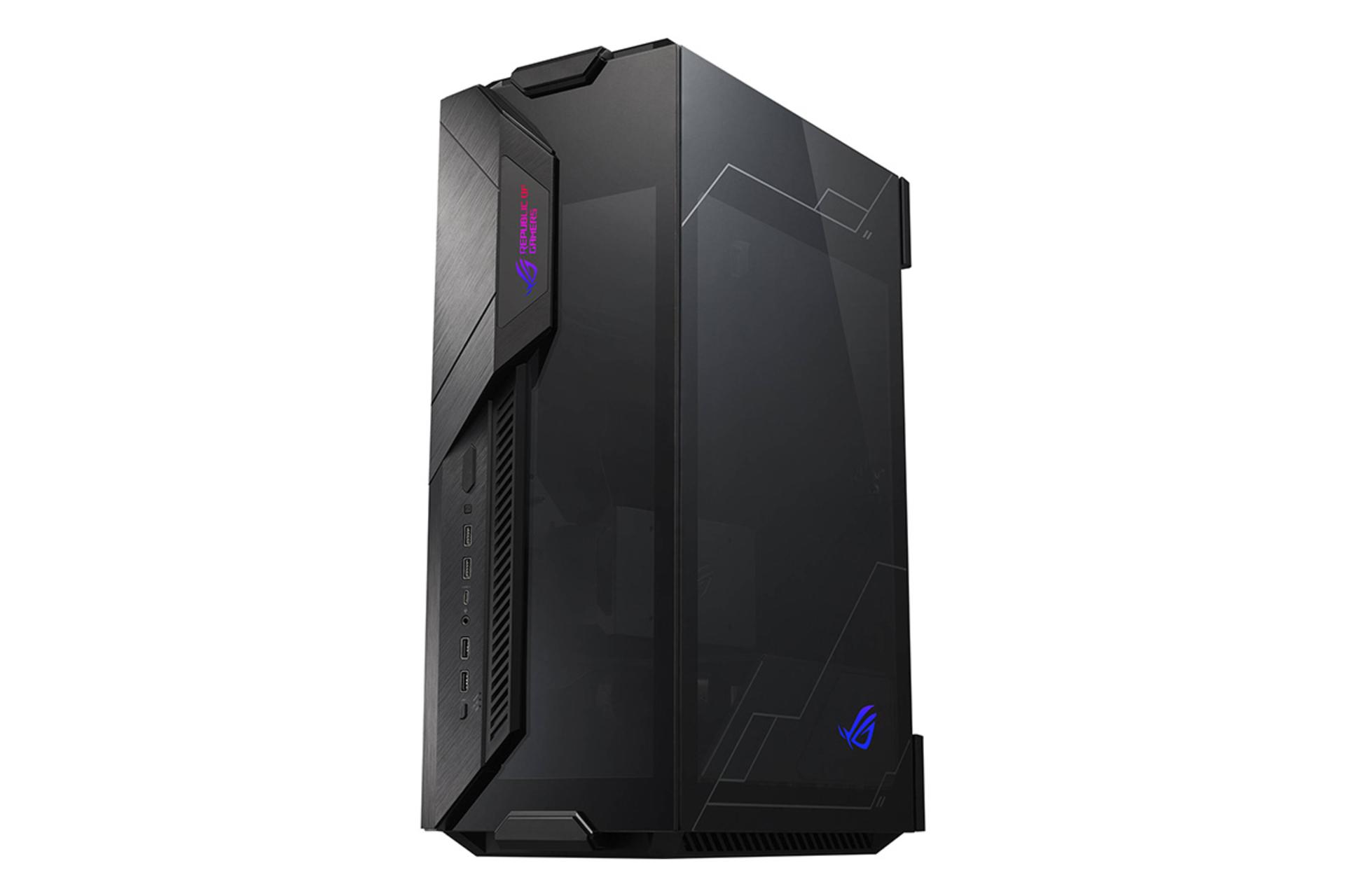 نمای نیم رخ جلو و سمت راست کیس کامپیوتر ایسوس ROG Z11