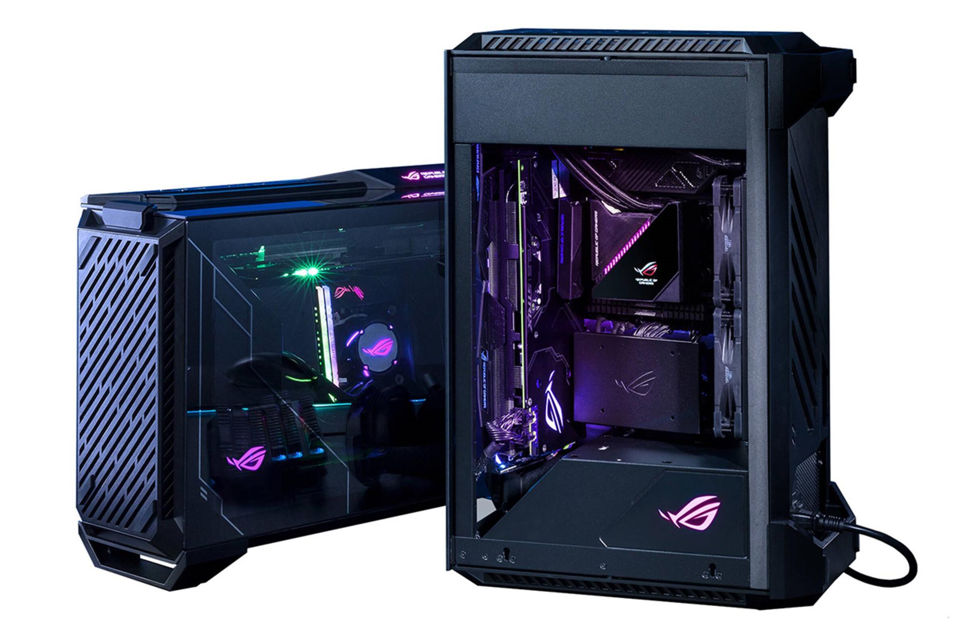 نمایش حالت افقی و عمودی کیس کامپیوتر ایسوس ROG Z11