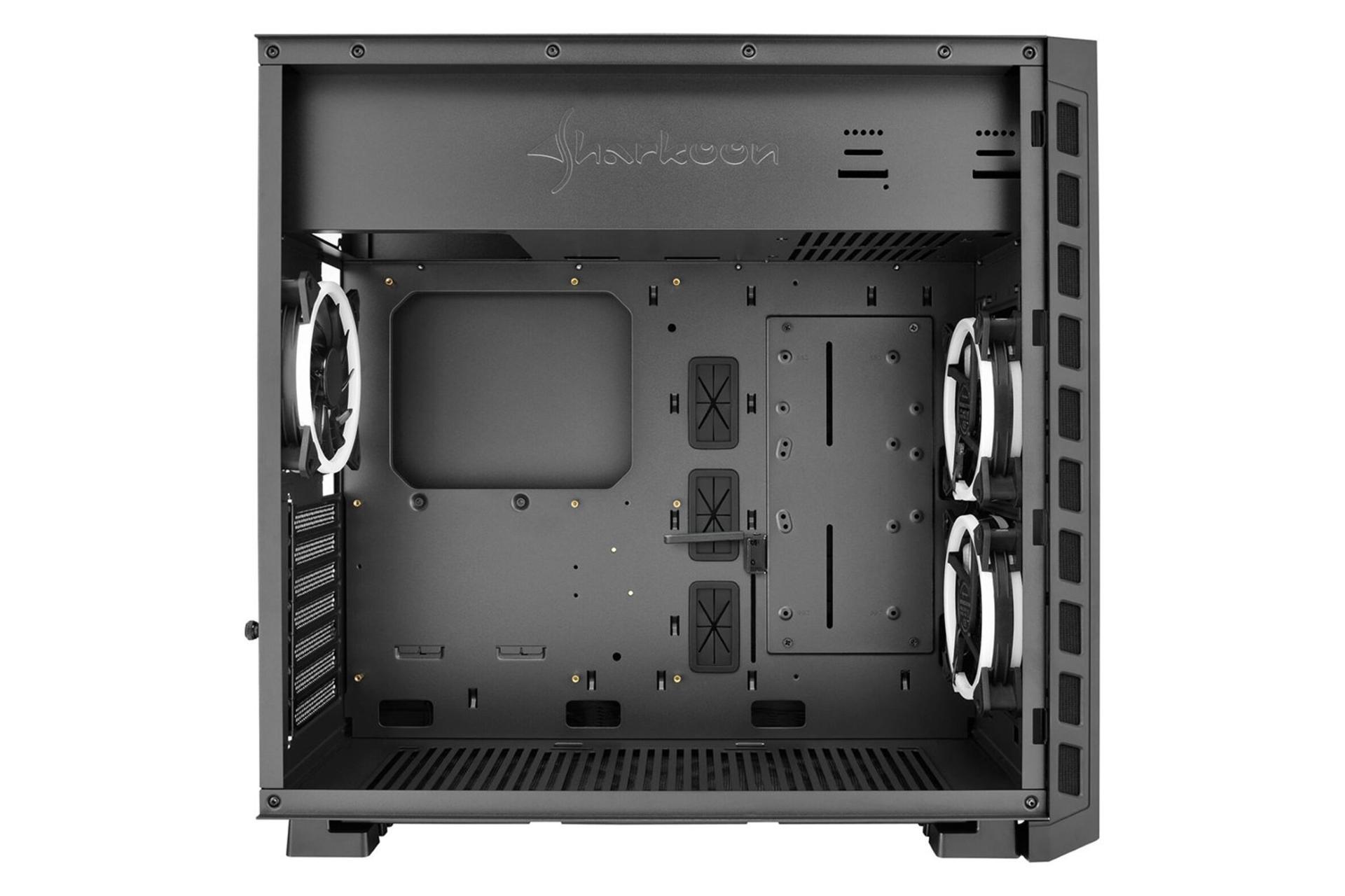 نمای داخل سمت چپ کیس کامپیوتر شارکن Night Shark RGB