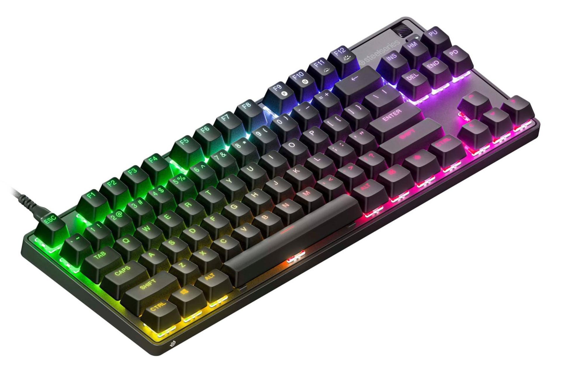 نمای چپ کیبورد استیل سریز Apex 9 TKL