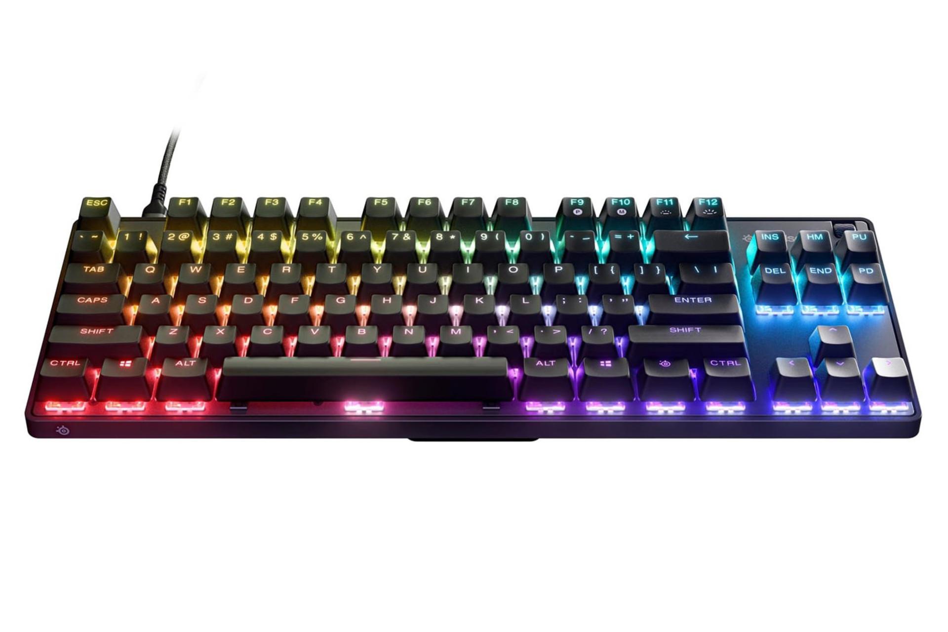 نمای پایین کیبورد استیل سریز Apex 9 TKL
