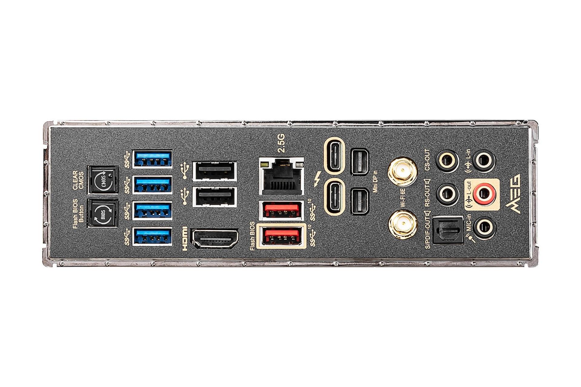 اتصالات مادربرد ام اس آی MSI MEG Z590 ACE