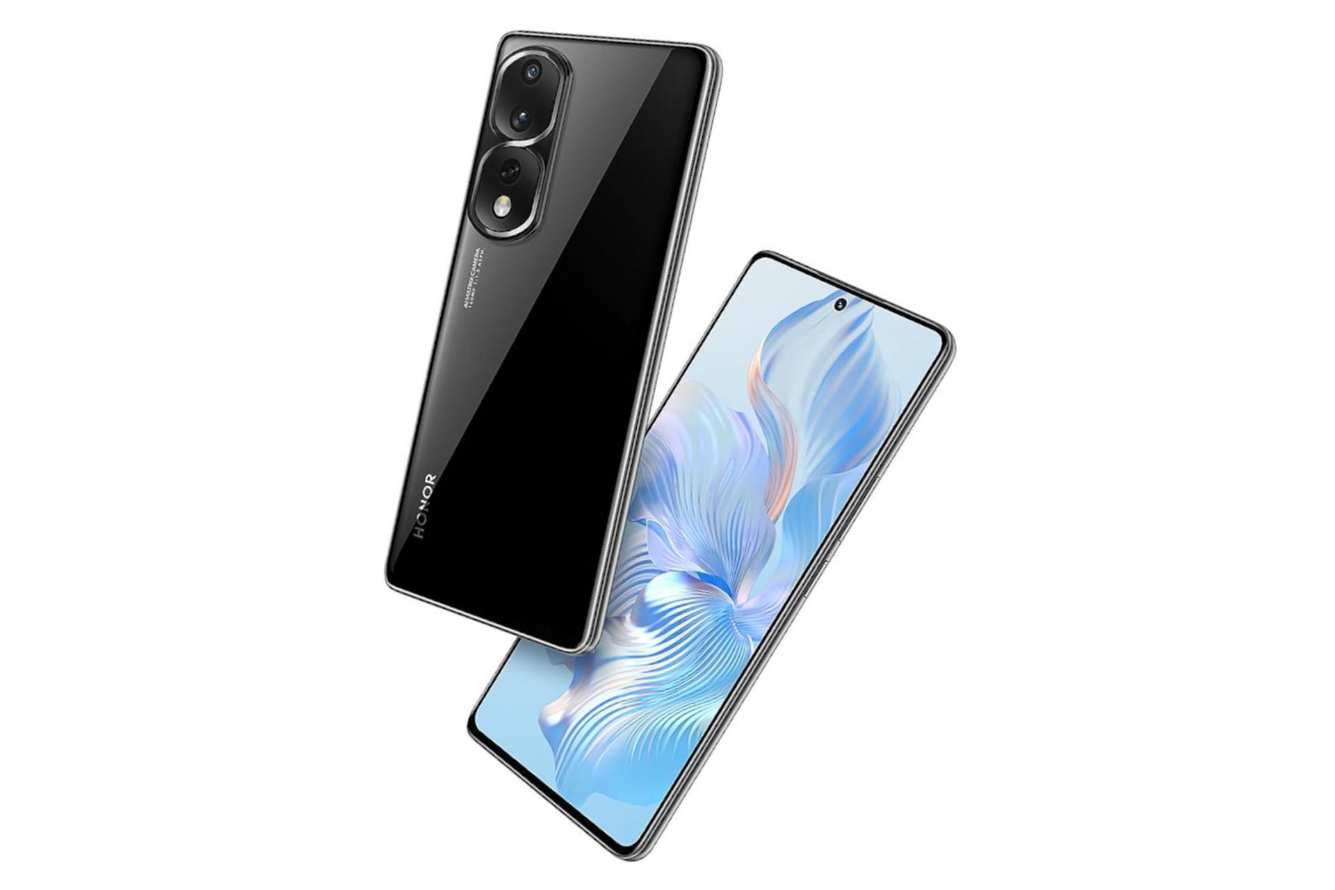 نمای کناری گوشی موبایل آنر 80 پرو فلت / HONOR 80 Pro Flat مشکی