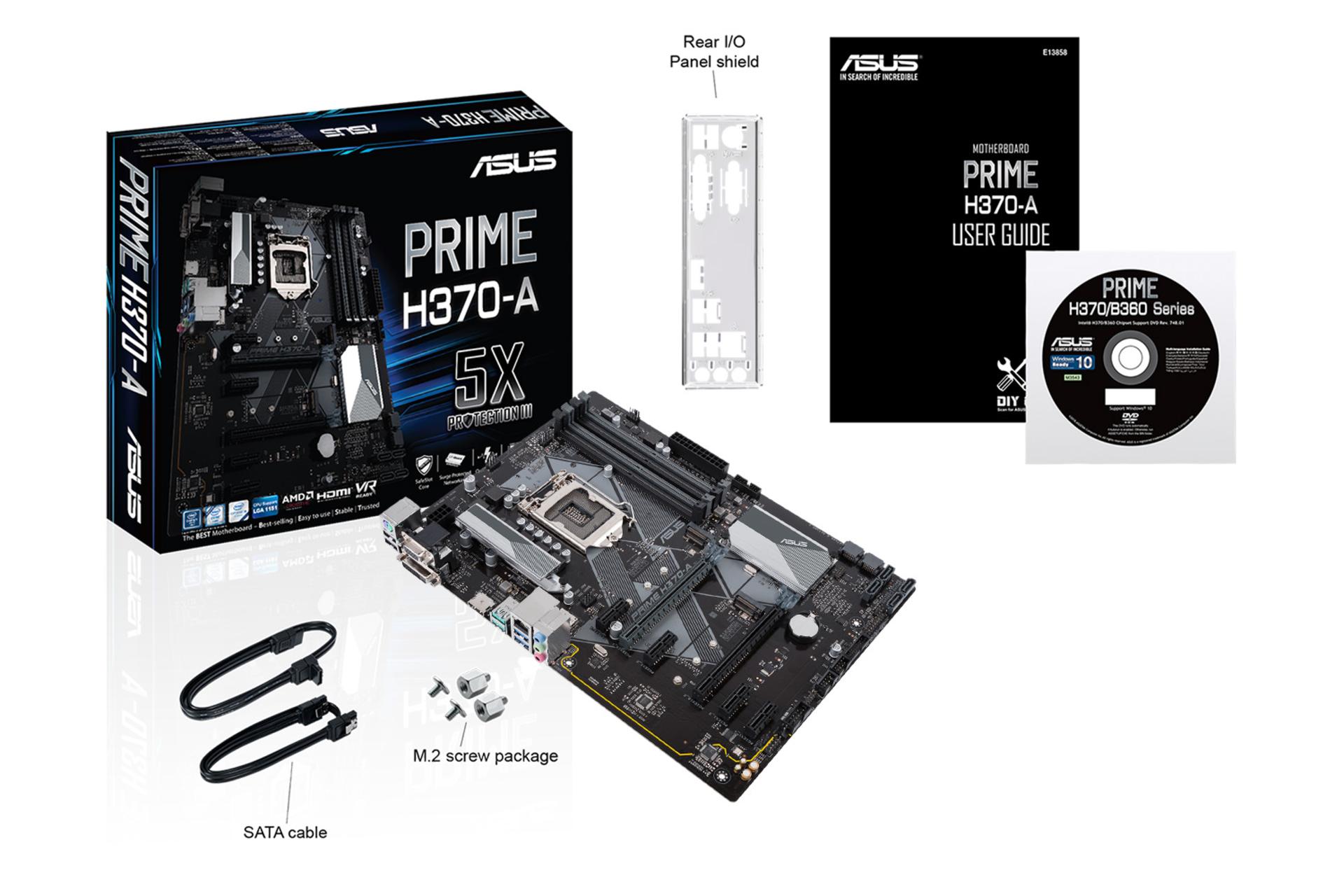 قیمت مادربرد ایسوس ASUS PRIME H370-A + مشخصات قیمت مادربرد ایسوس ASUS PRIME H370-A + مشخصات