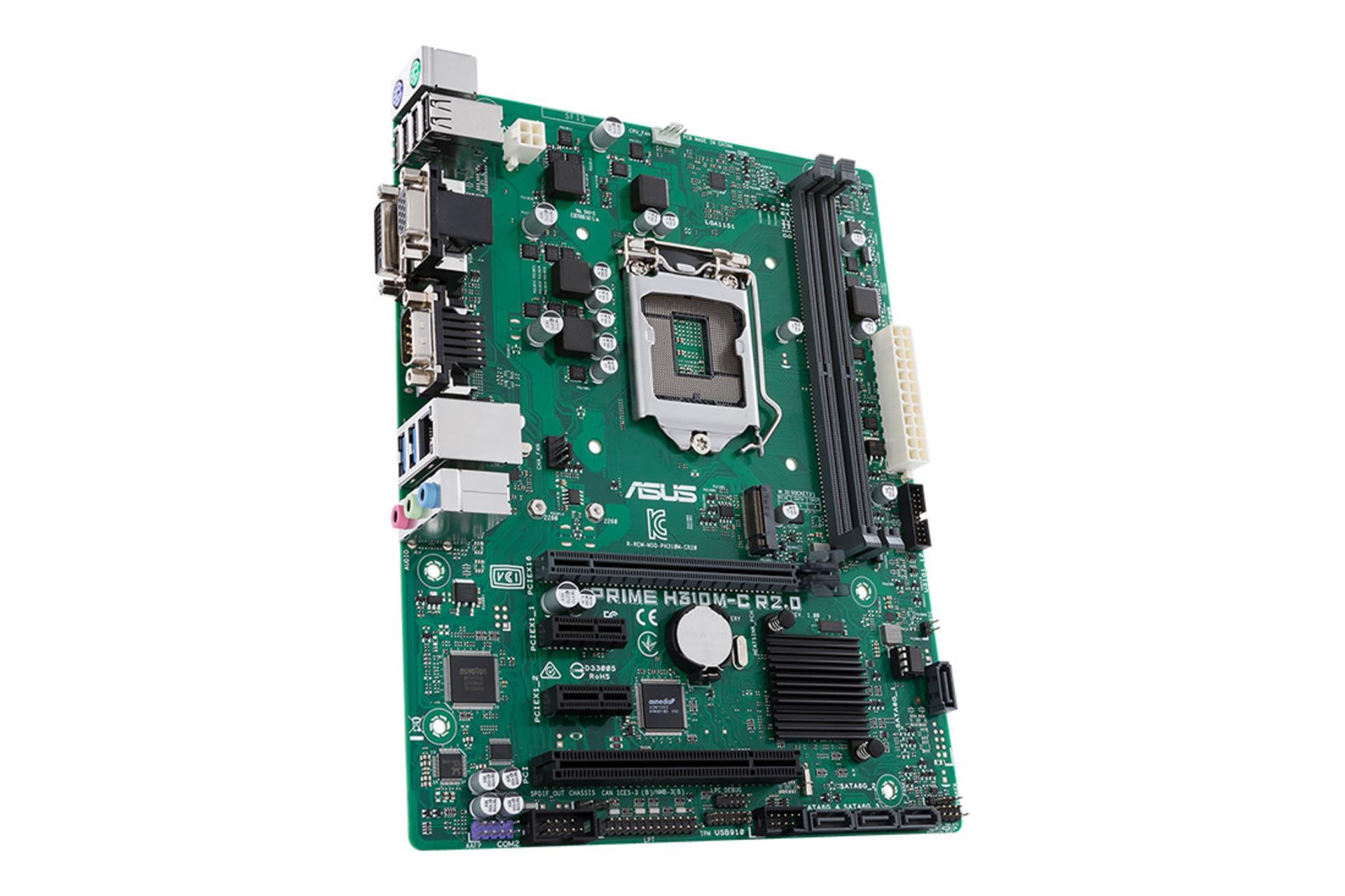 ادربرد ایسوس PRIME H310M-C R2.0 نمای جانبی