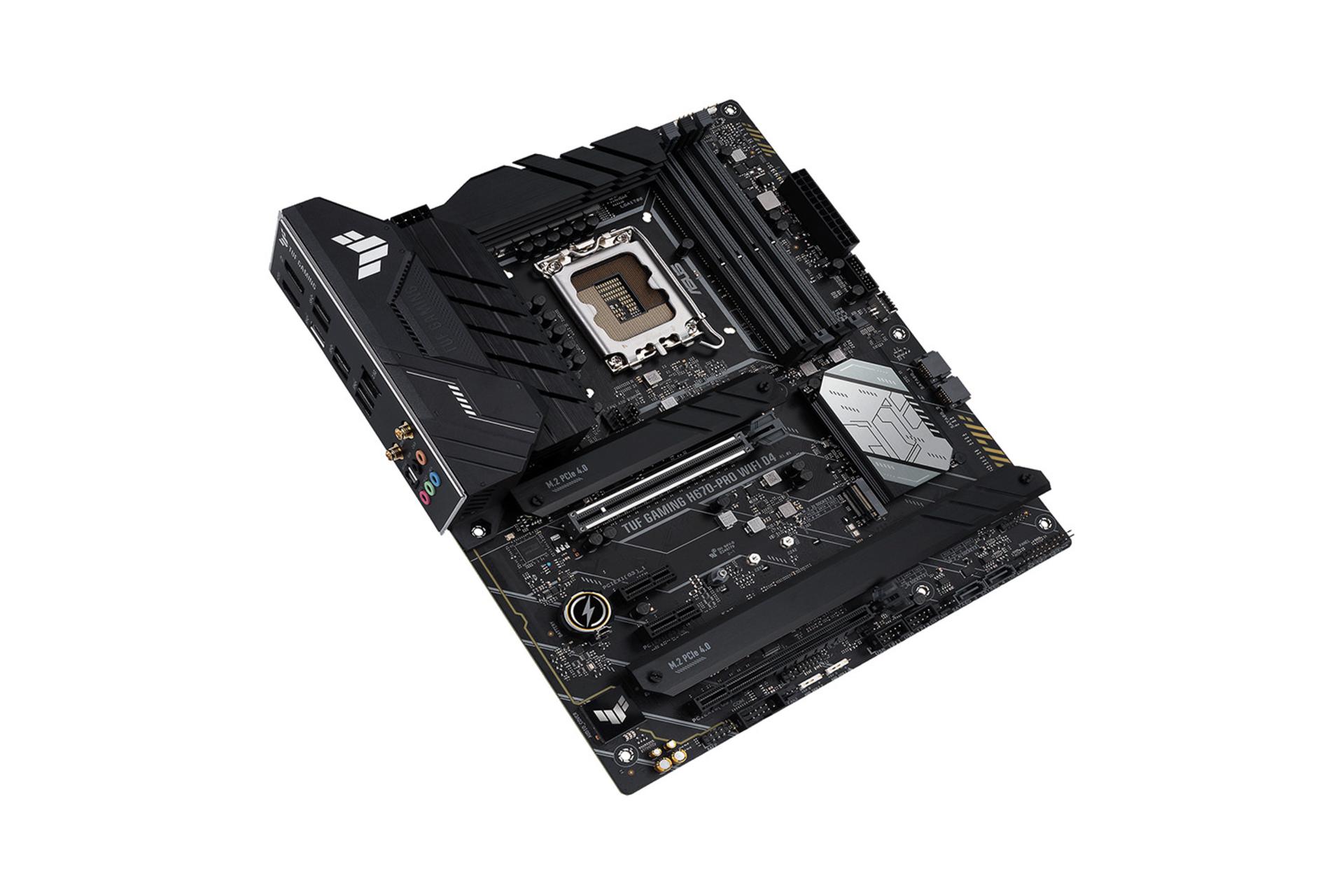 مادربرد ایسوس TUF GAMING H670-PRO WIFI D4 نمای بالا