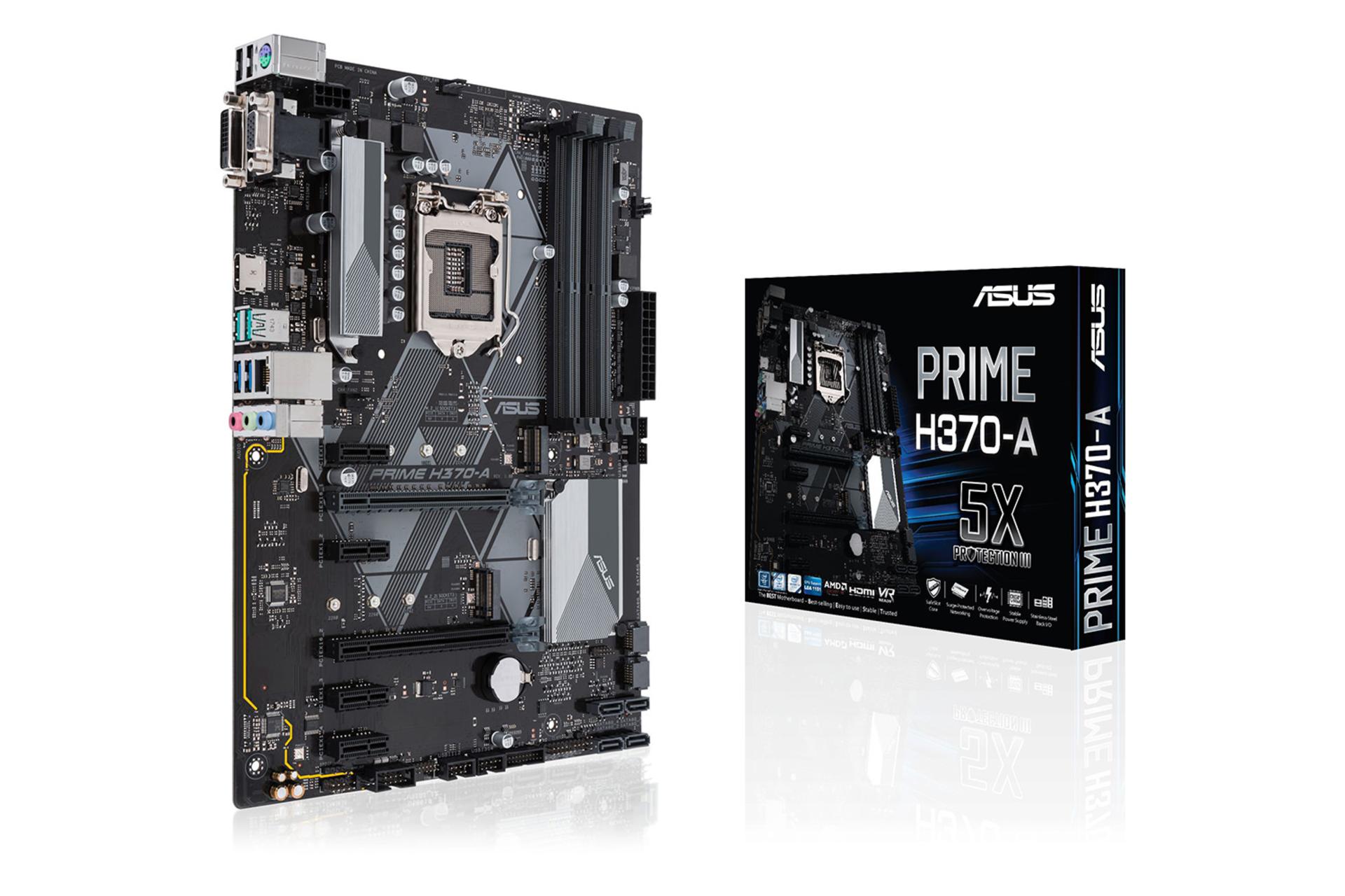 مادربرد ایسوس PRIME H370-A بسته بندی