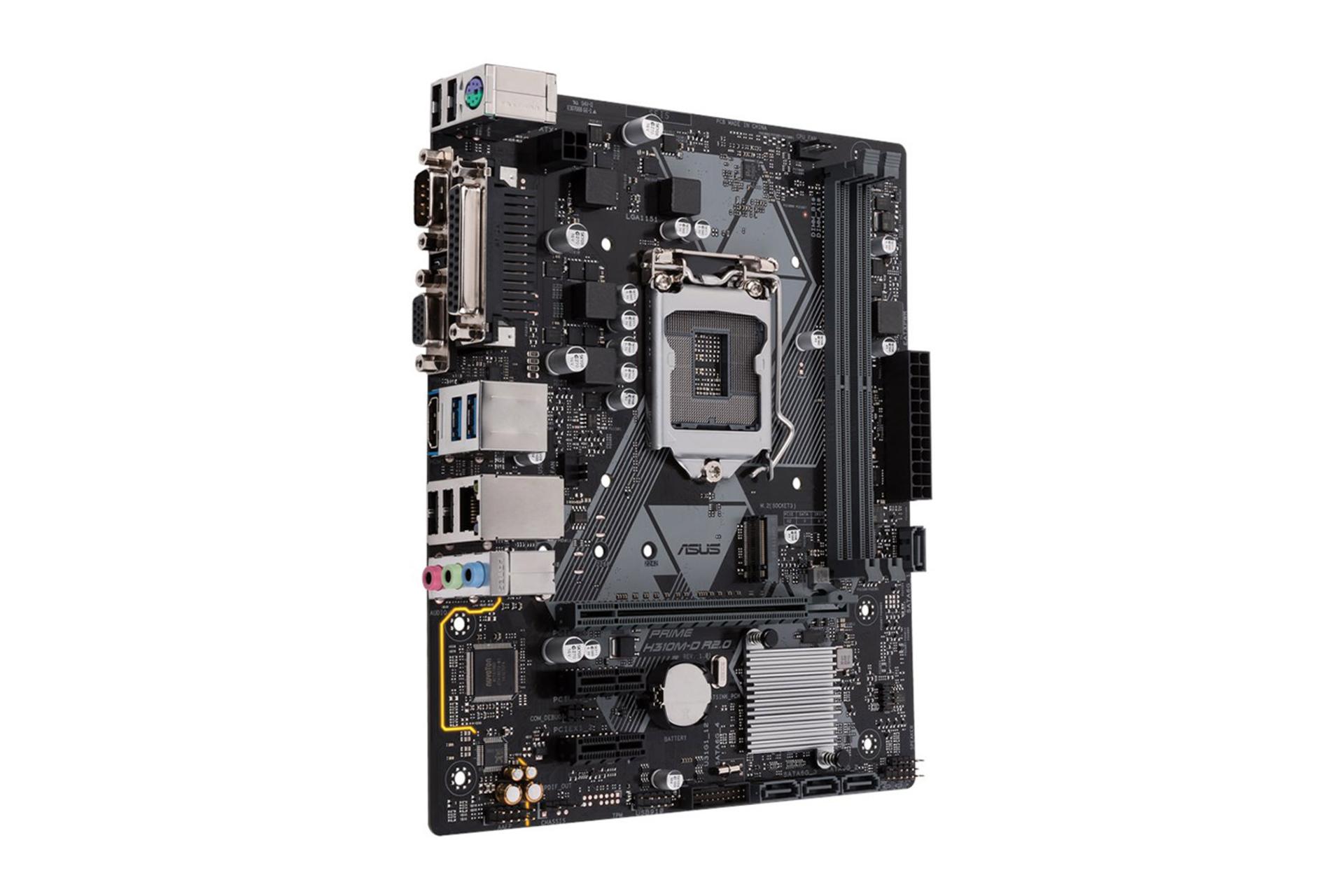 مادربرد ایسوس PRIME H310M-D R2.0 نمای جانبی