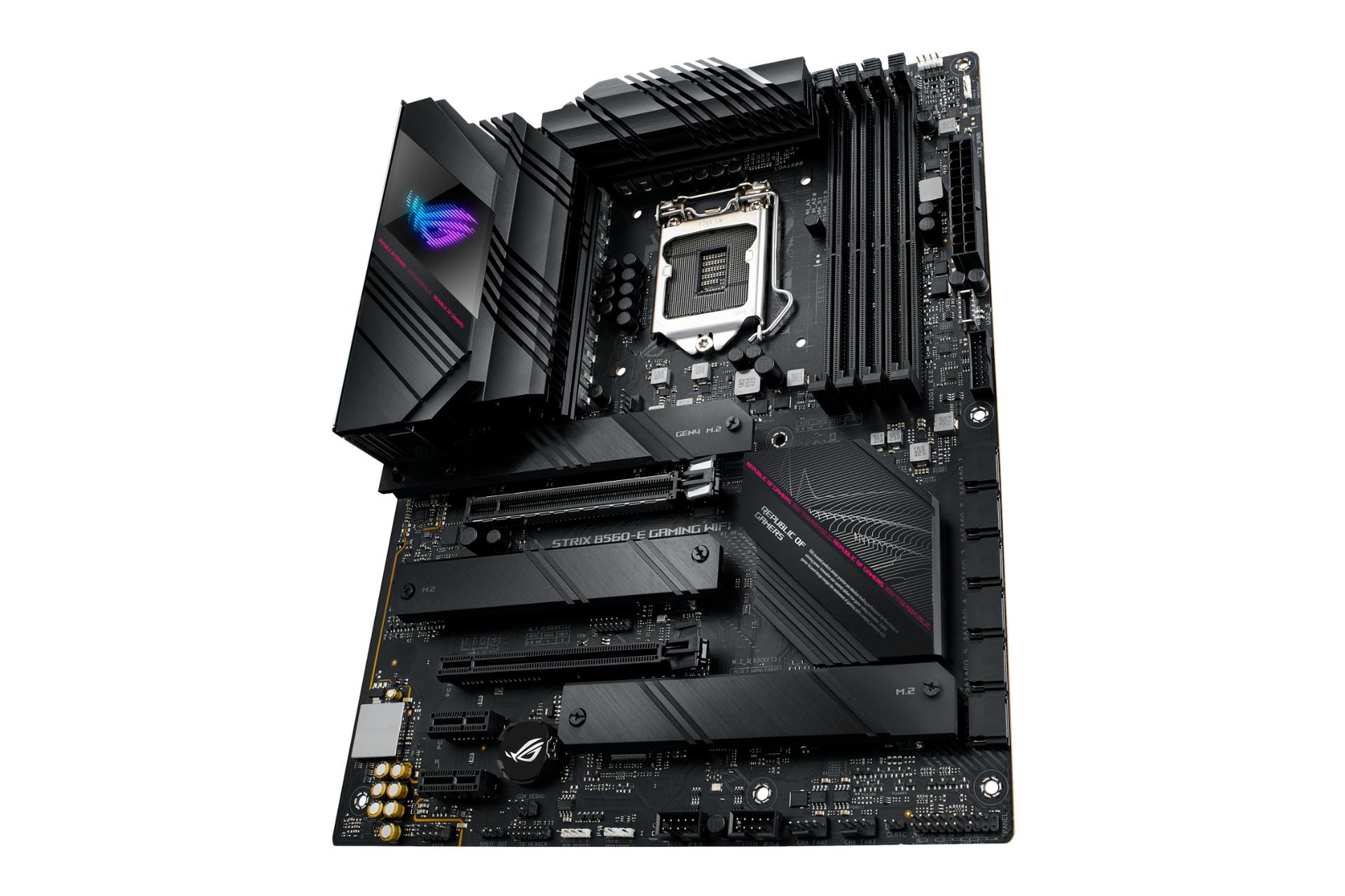 نمای راست مادربرد ایسوس ASUS ROG STRIX B560-E GAMING WIFI