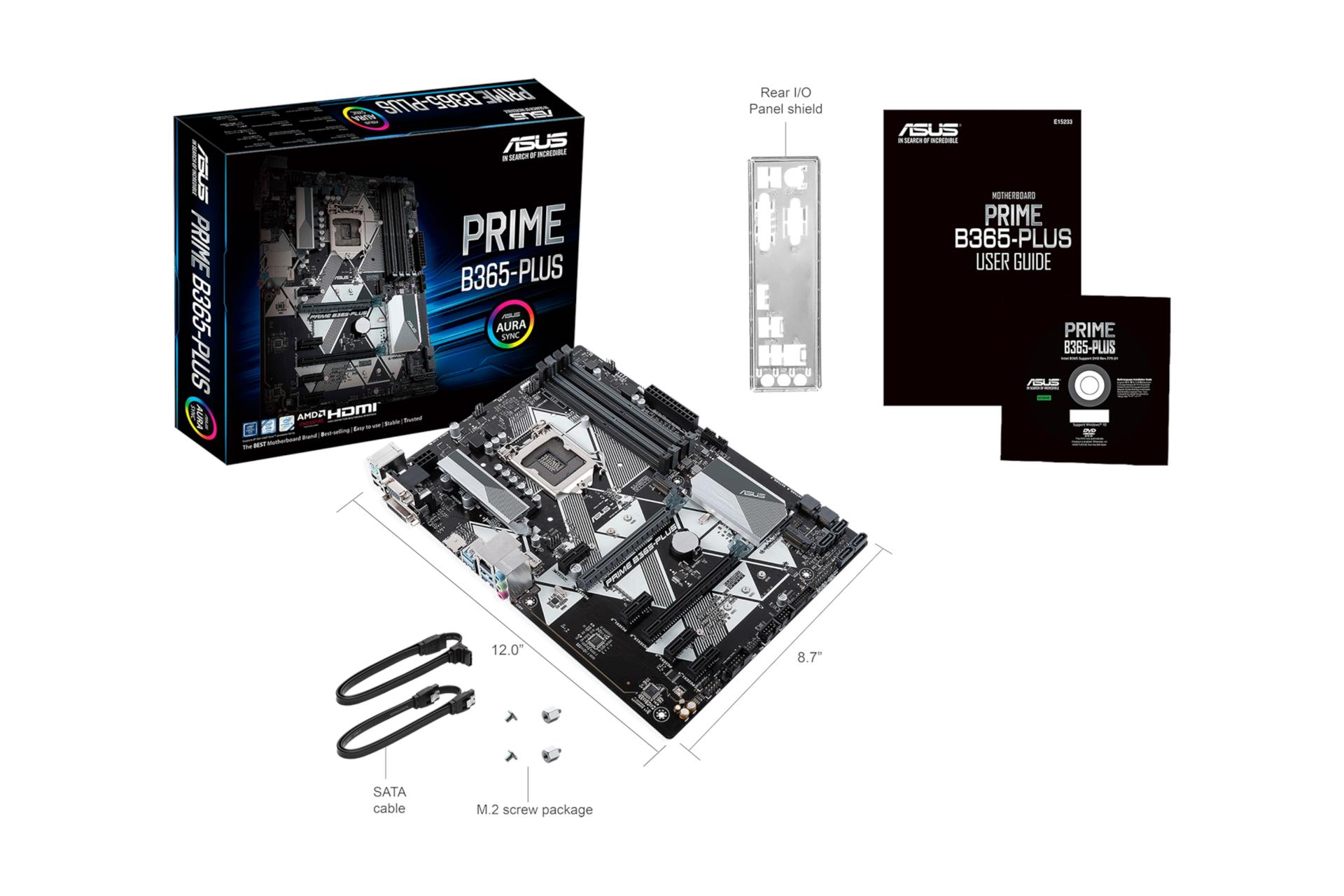 اقلام همراه مادربرد ایسوس ASUS PRIME B365-PLUS