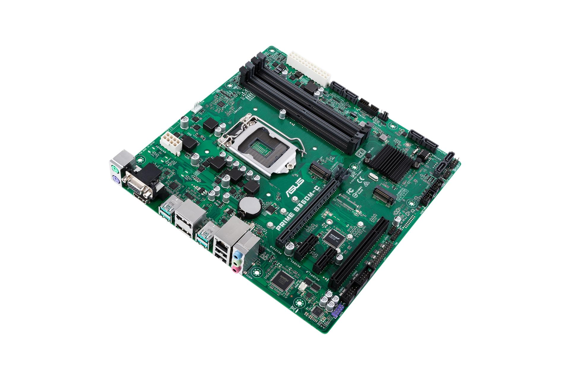 نمای بالا مادربرد ایسوس ASUS PRIME B360M-C