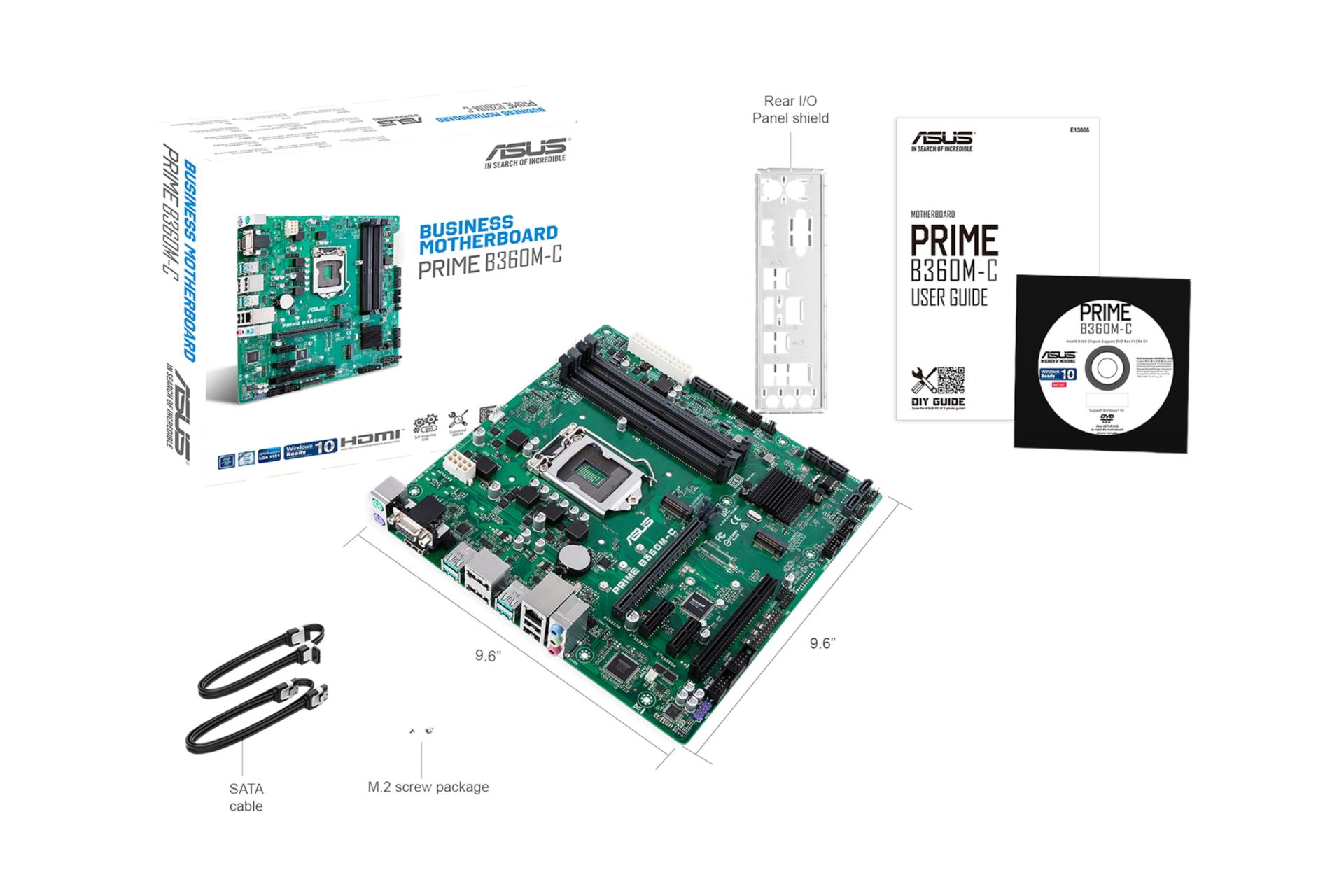 اقلام همراه مادربرد ایسوس ASUS PRIME B360M-C