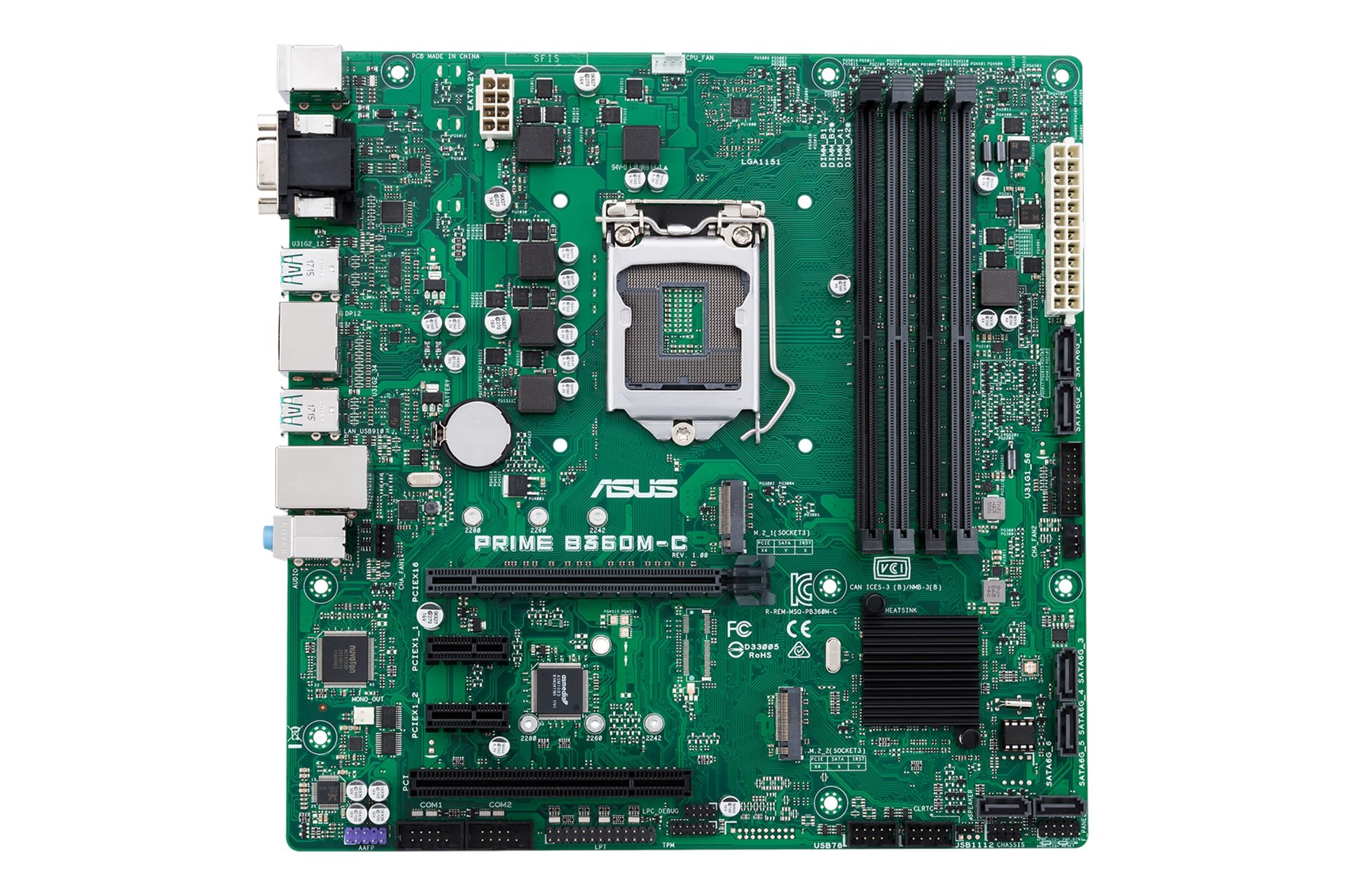 مادربرد ایسوس ASUS PRIME B360M-C