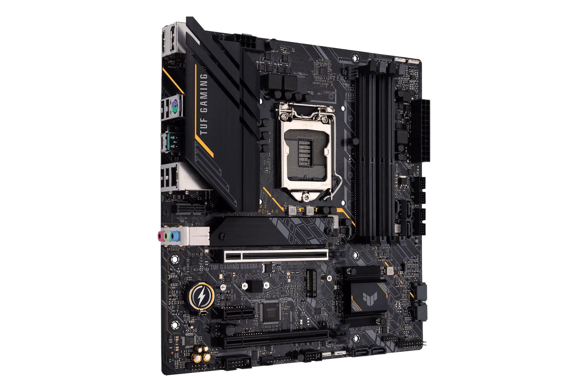 نمای چپ مادربرد ایسوس ASUS TUF GAMING B560M-E