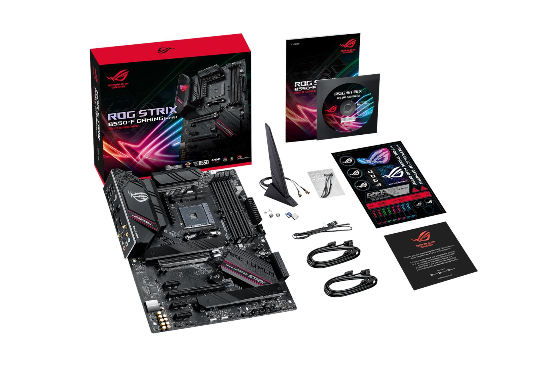 اقلام همراه مادربرد ایسوس ASUS ROG STRIX B550-F GAMING Wi-Fi