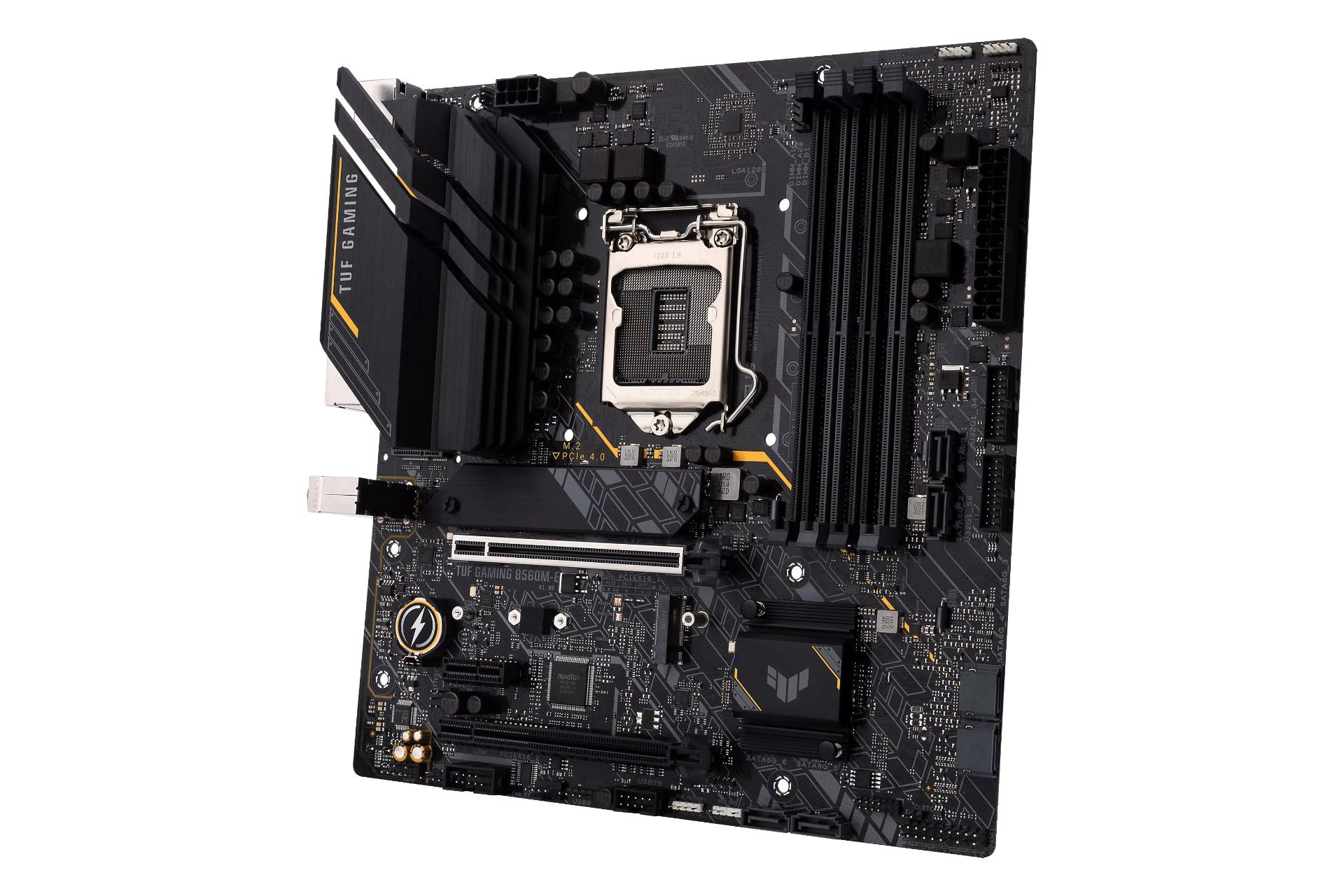 نمای راست مادربرد ایسوس ASUS TUF GAMING B560M-E