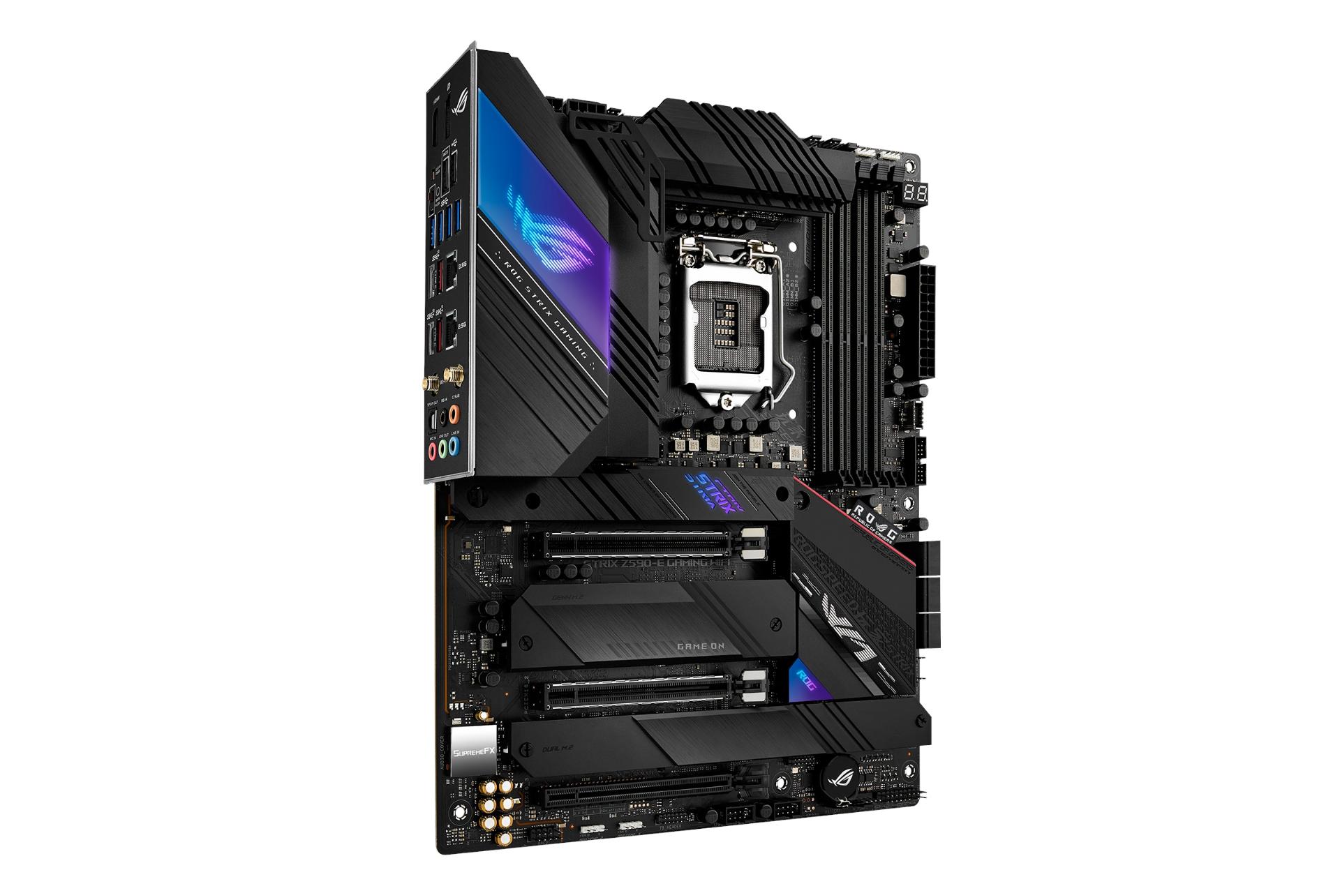 نمای چپ مادربرد ایسوس ASUS ROG STRIX Z590-E GAMING WIFI