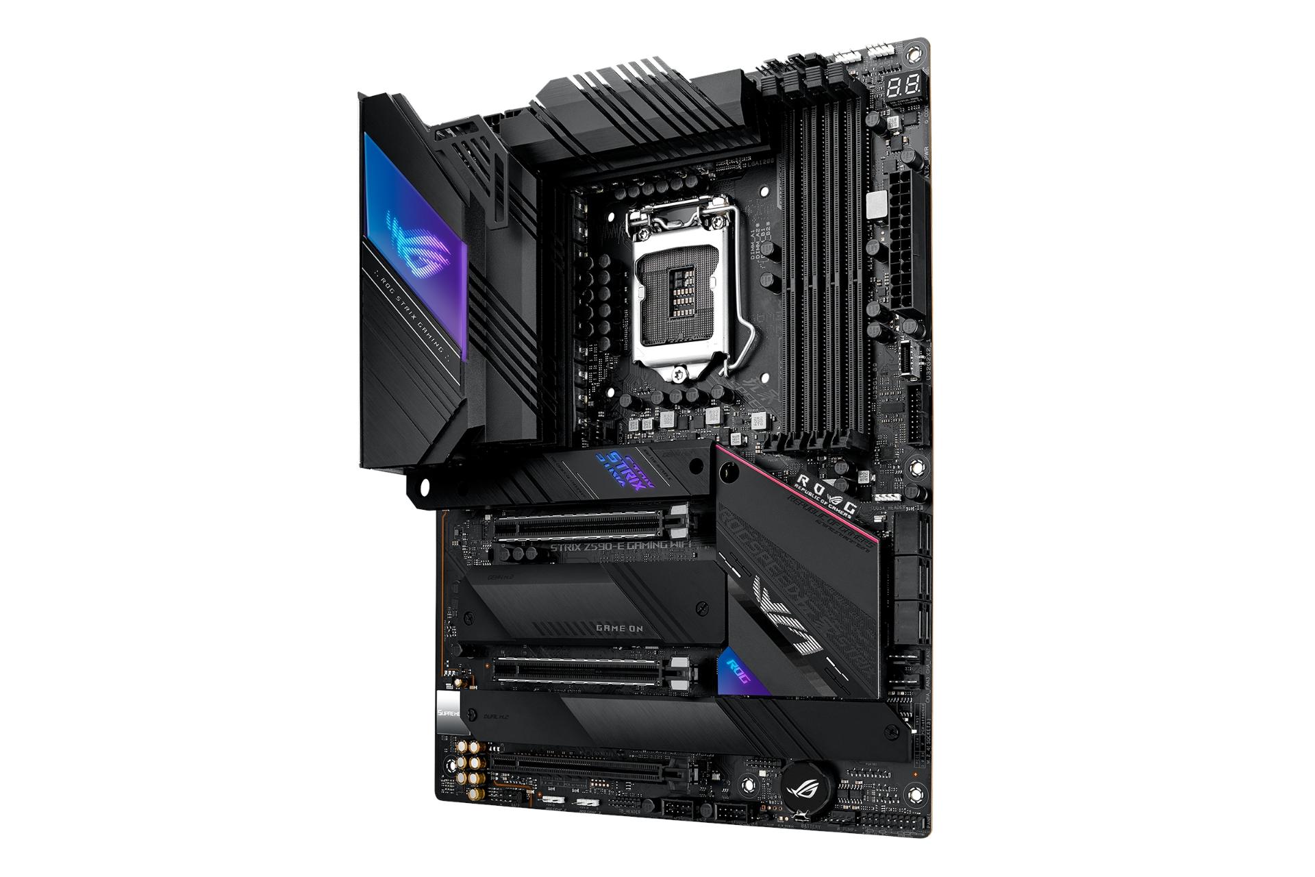 نمای راست مادربرد ایسوس ASUS ROG STRIX Z590-E GAMING WIFI