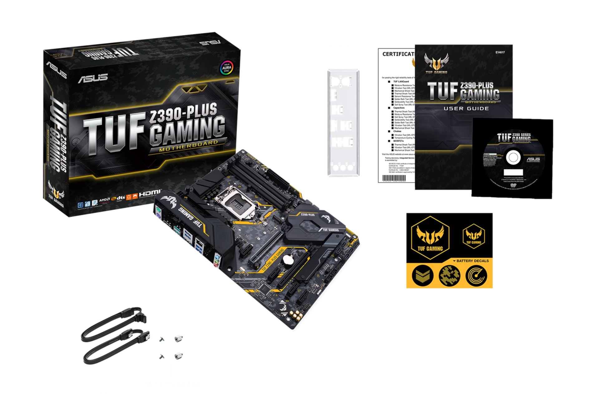 اقلام همراه مادربرد ایسوس ASUS TUF Z390-PLUS GAMING
