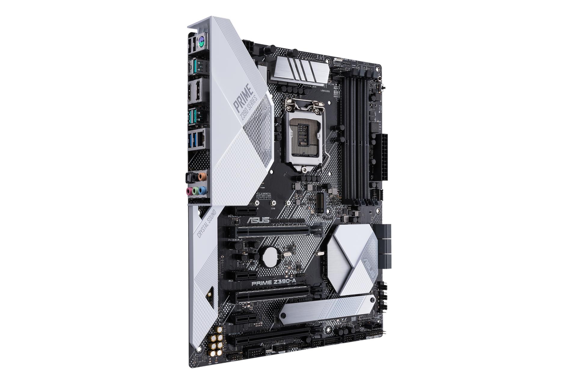 نمای چپ مادربرد ایسوس ASUS PRIME Z390-A