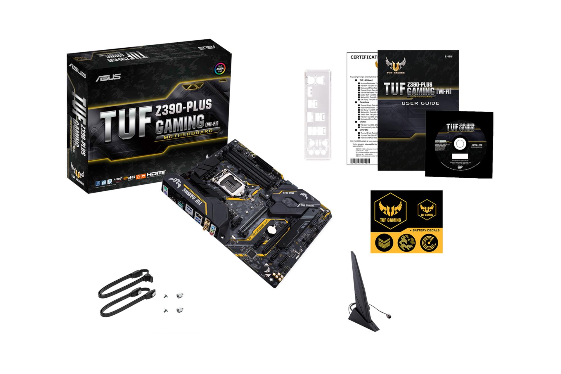 اقلام همراه مادربرد ایسوس ASUS TUF Z390-PLUS GAMING WI-FI