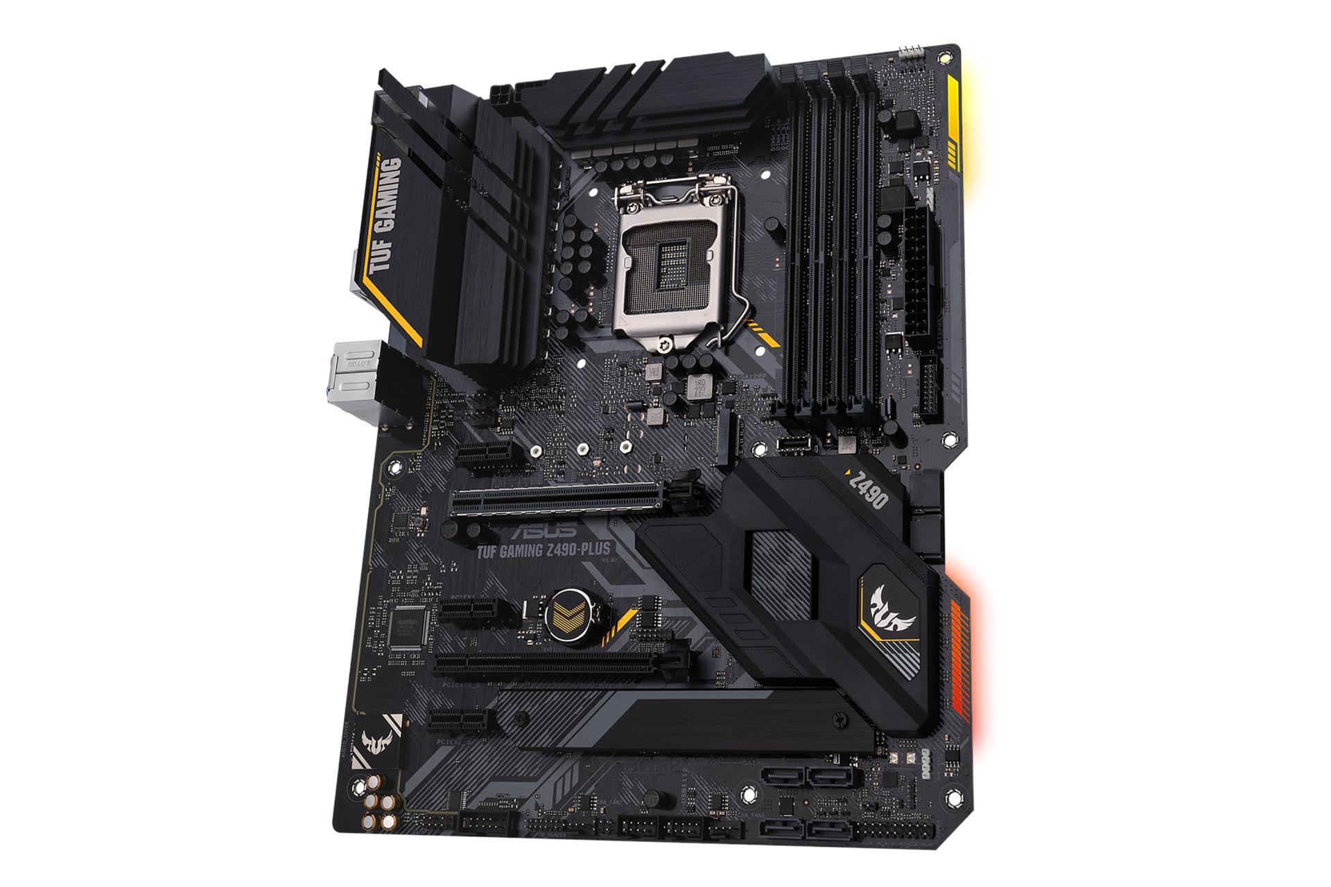 نمای راست مادربرد ایسوس ASUS TUF GAMING Z490-PLUS