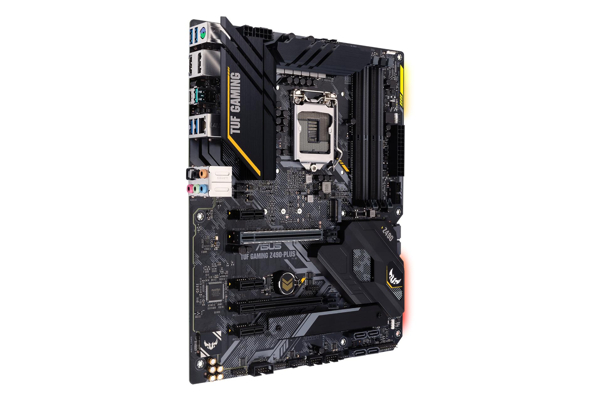 نمای چپ مادربرد ایسوس ASUS TUF GAMING Z490-PLUS