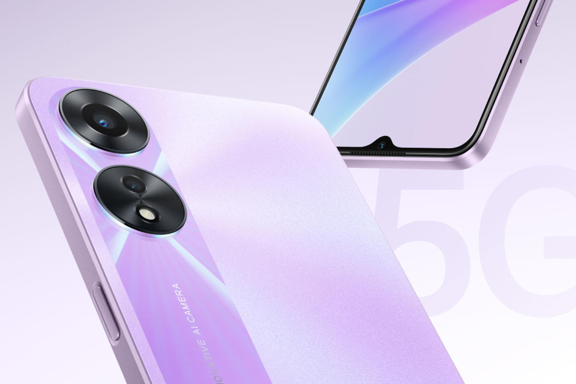 نمای جانبی گوشی موبایل اوپو Oppo A78