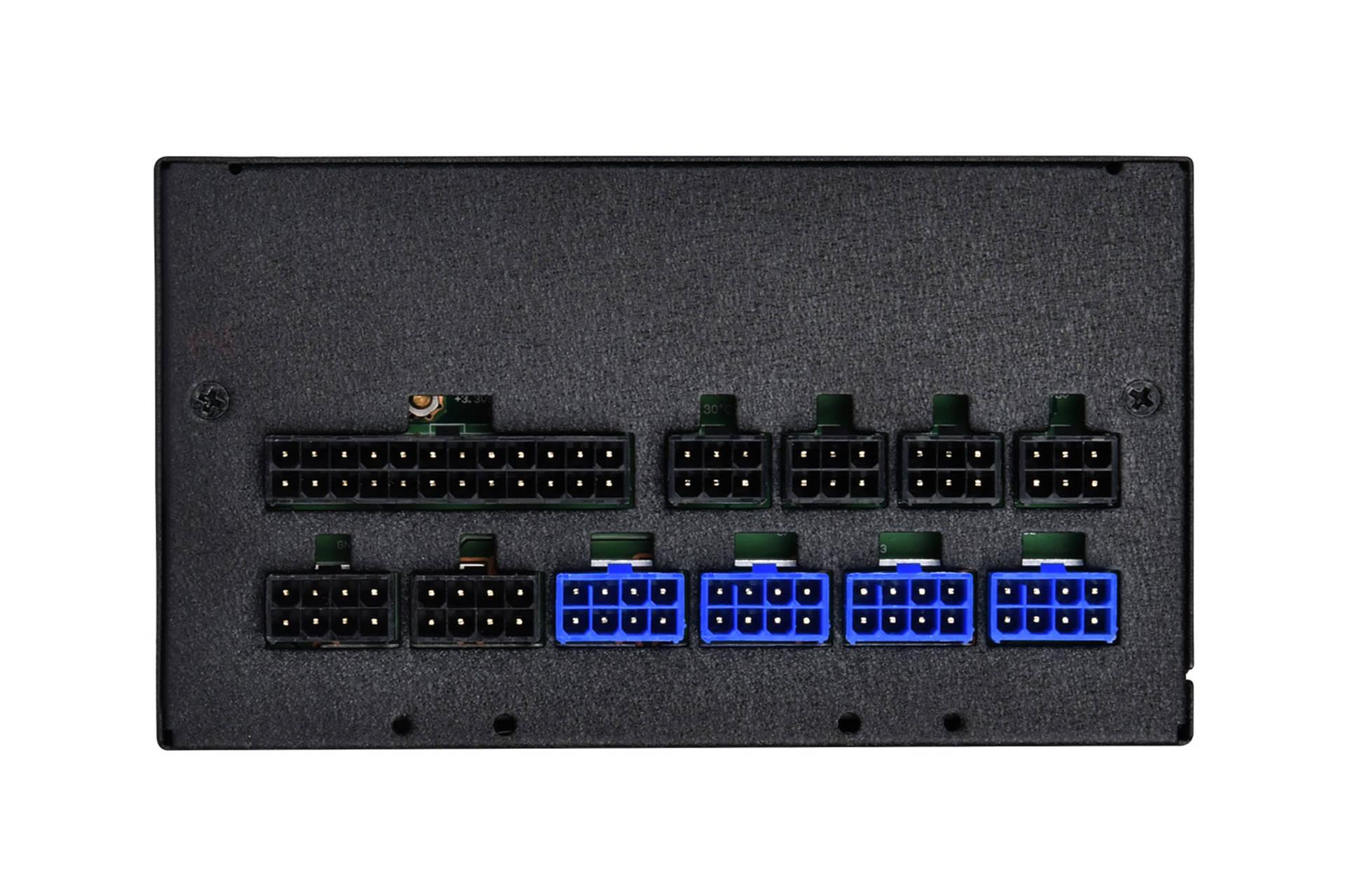پاور کامپیوتر سیلور استون ST1200-PTS با توان 1200 وات اتصالات