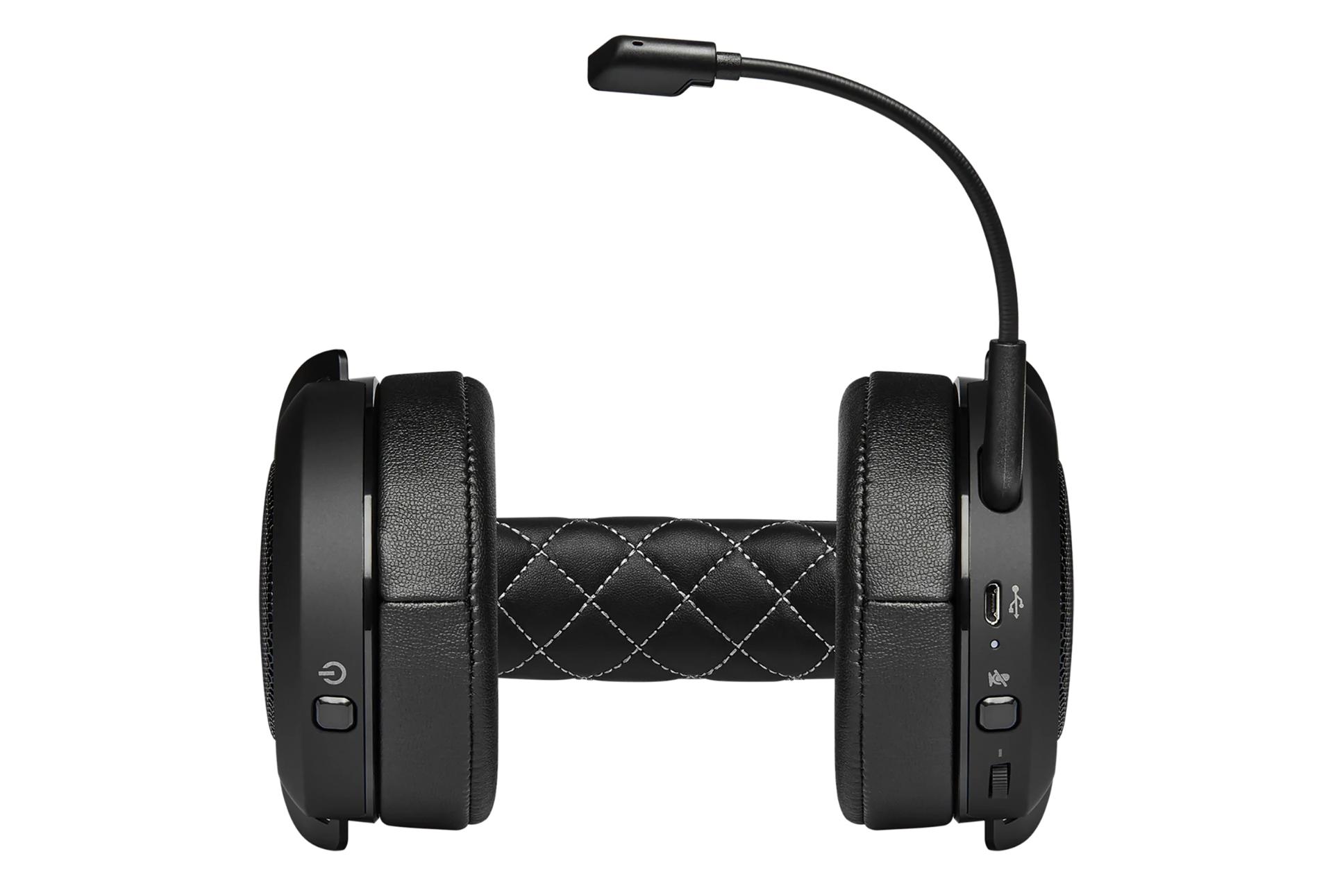 نمای پایین هدست گیمینگ کورسیر HS70 پرو وایرلس Corsair HS70 PRO Wireless مشکی