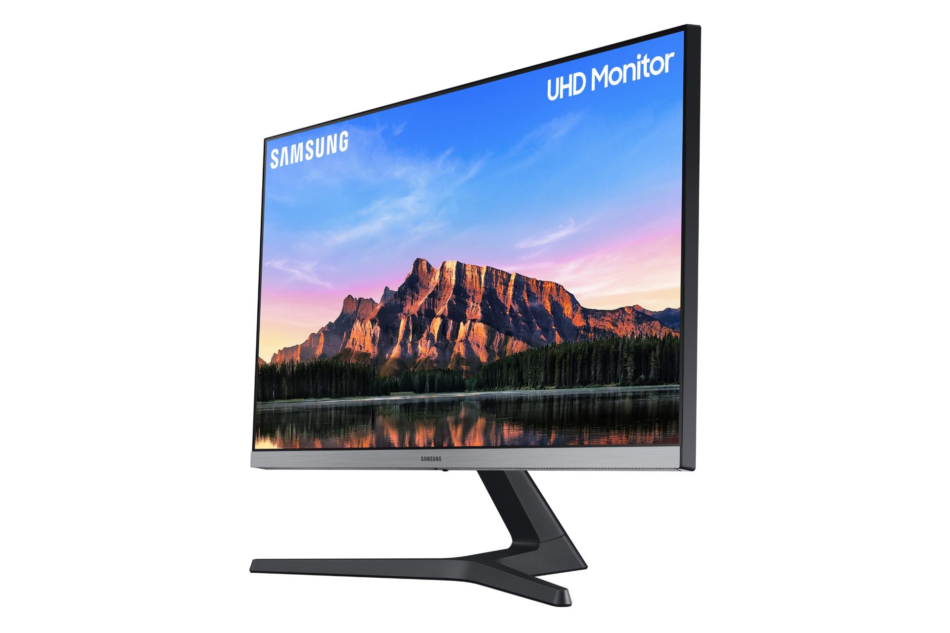 نمای راست مانیتور سامسونگ 28 اینچ مدل Samsung U28R550 4K UHD