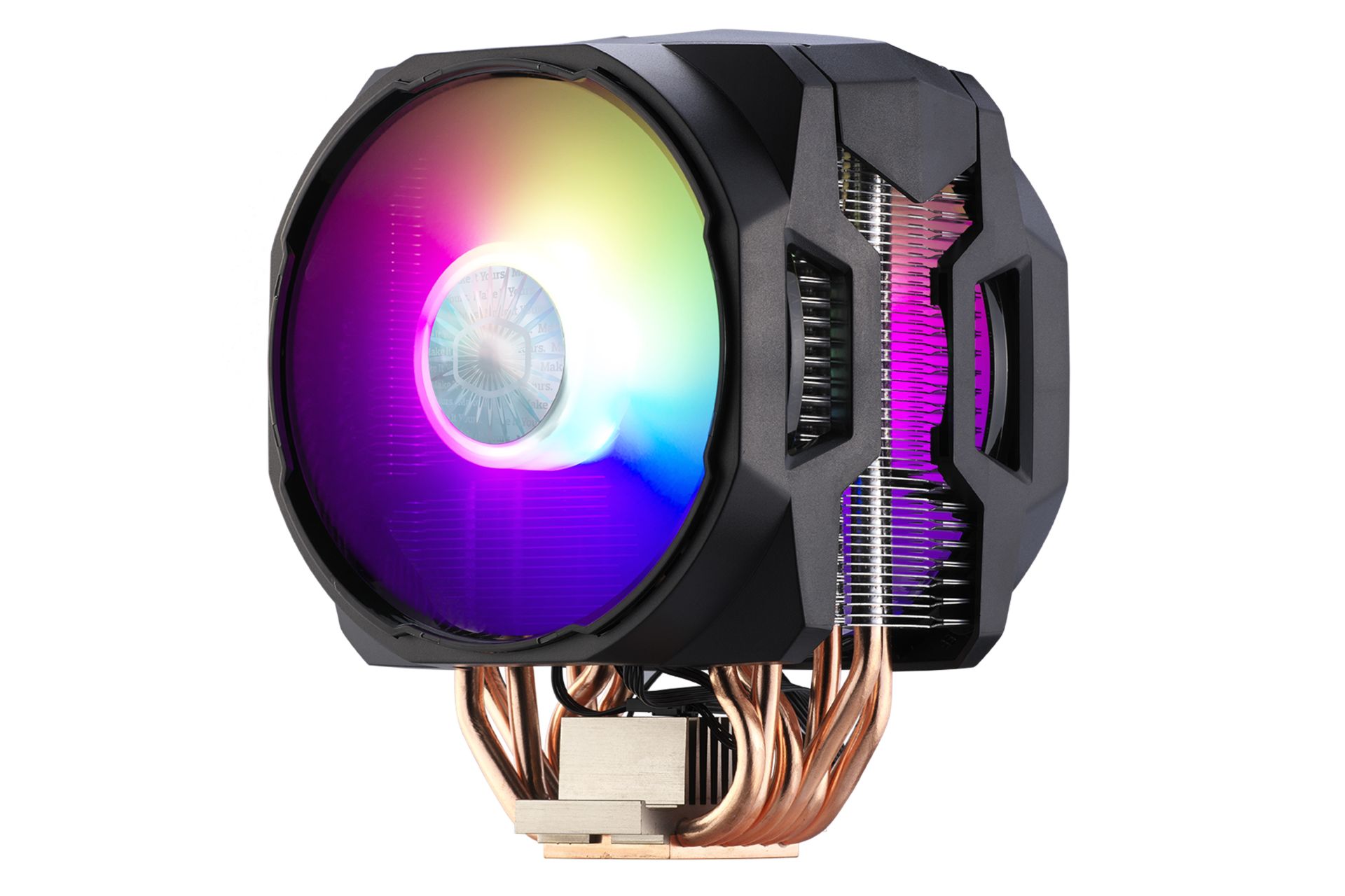 نمای راست خنک کننده پردازنده کولر مستر MASTERAIR MA610P ARGB