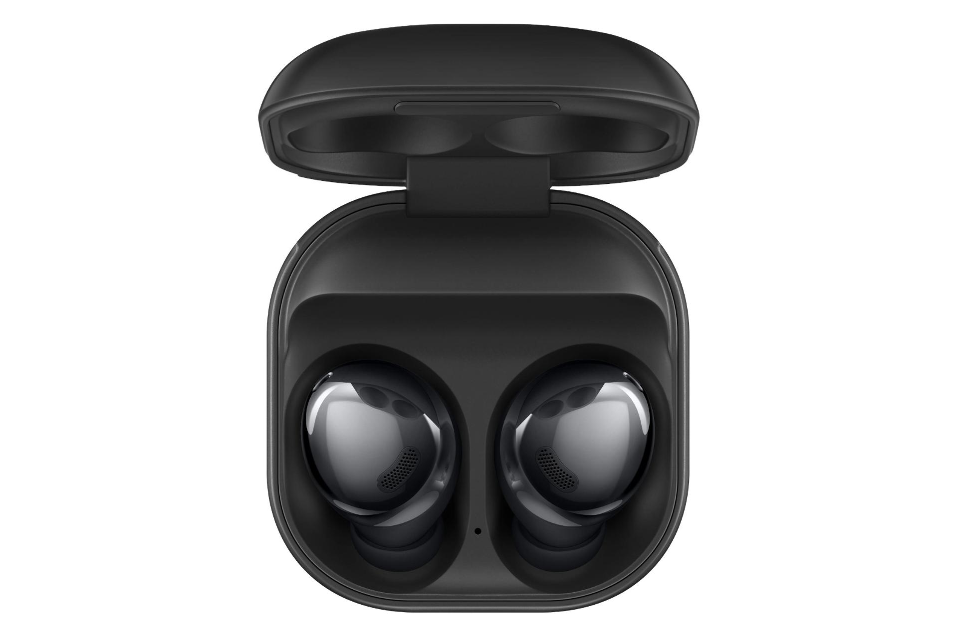 نمای بالا محفظه شارژ هدفون بی سیم گلکسی بادز پرو سامسونگ Samsung Galaxy Buds Pro مشکی