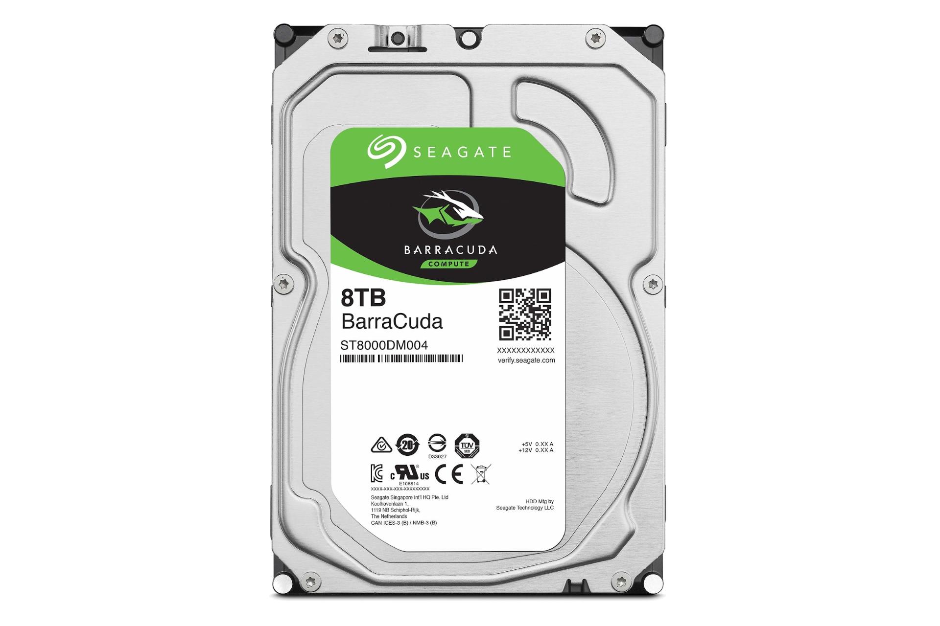 هارد دیسک سیگیت Seagate BarraCuda ST8000DM004 3.5 Inch 8TB ظرفیت 8 ترابایت
