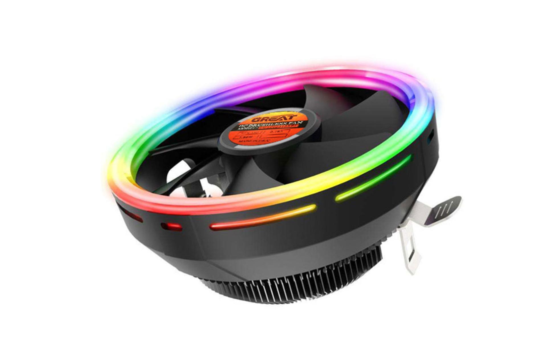 نمای جانبی خنک کننده پردازنده گریت DF1202512SEL