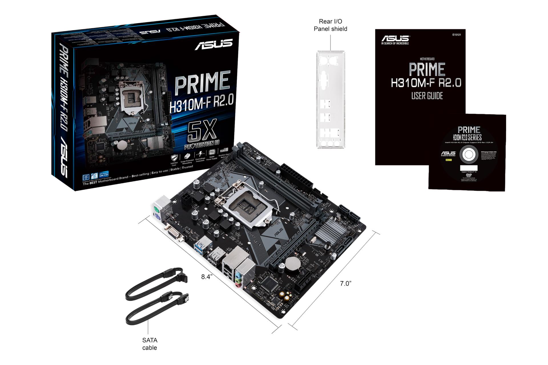 اقلام همراه مادربرد ایسوس ASUS PRIME H310M-F R2.0