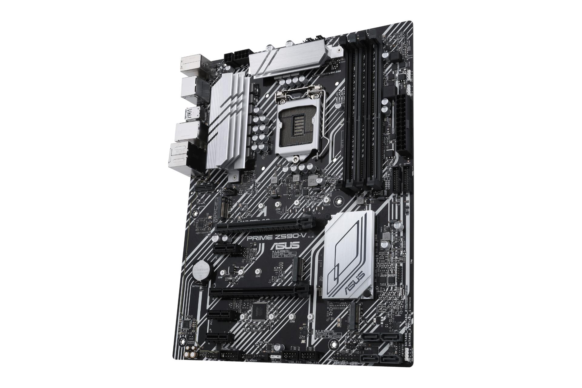 نمای کناری مادربرد ایسوس ASUS PRIME Z590-V