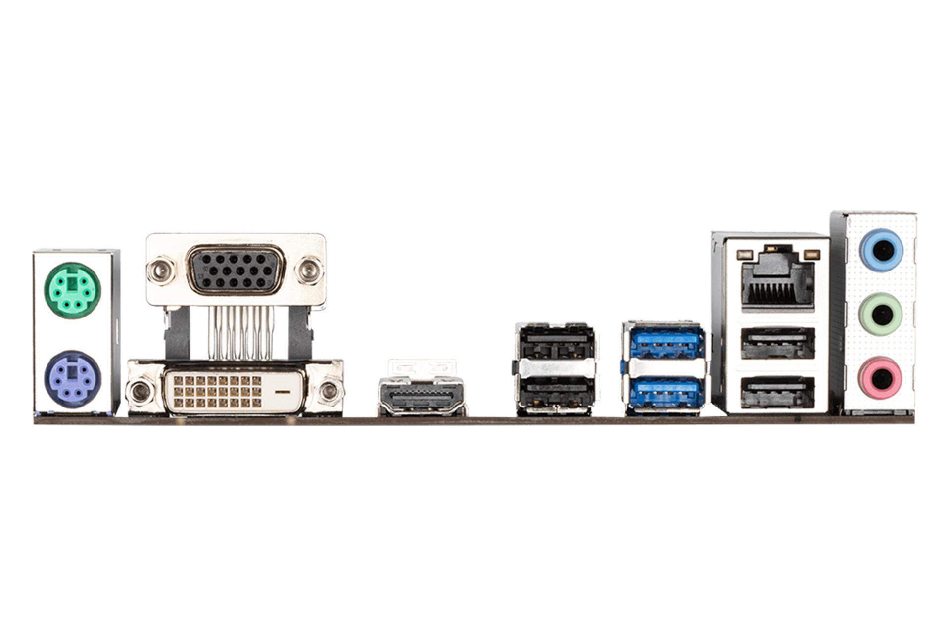 درگاه‌های مادربرد گیگابایت GIGABYTE H410M S2H V3 (rev. 1.0)