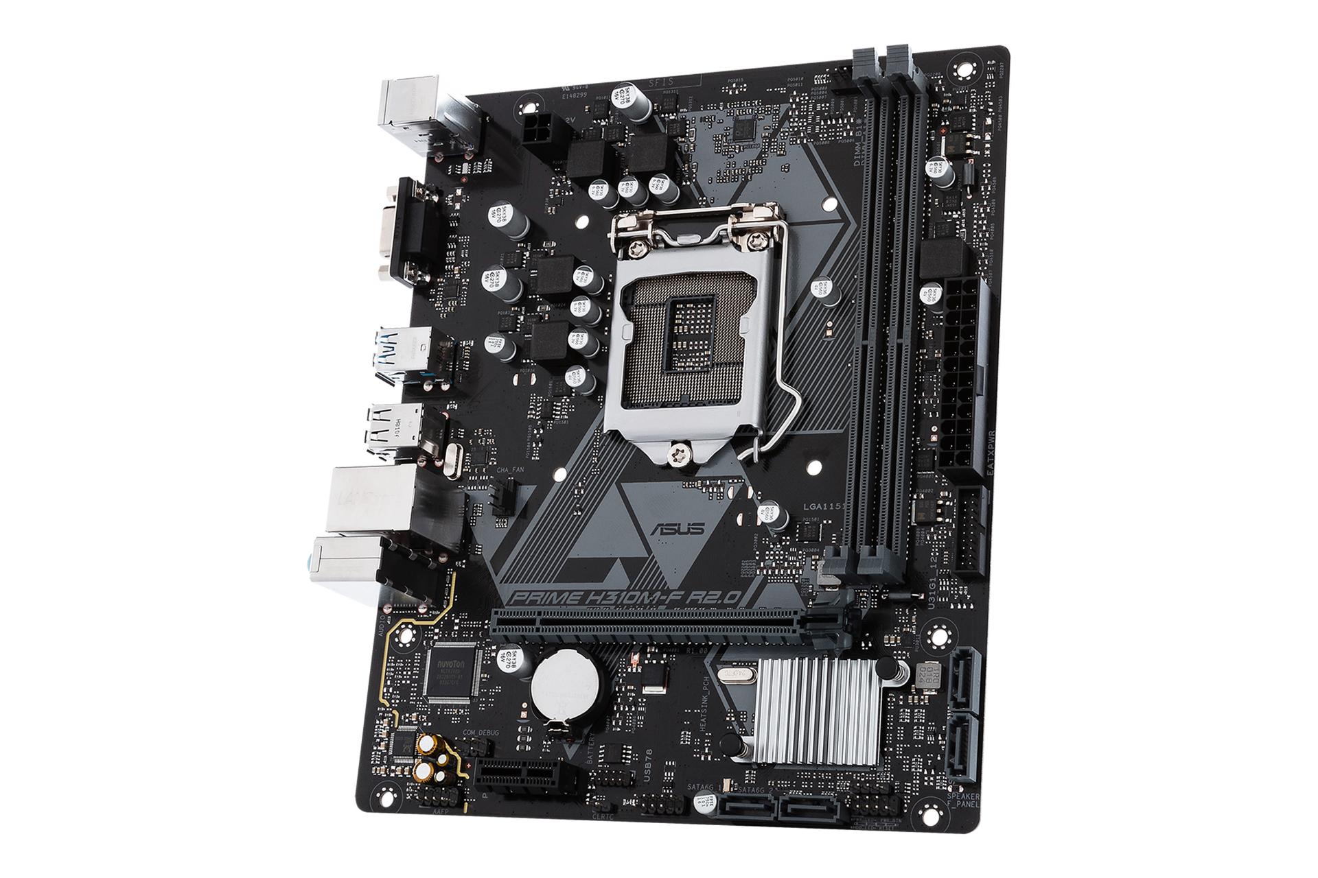 نمای کناری مادربرد ایسوس ASUS PRIME H310M-F R2.0