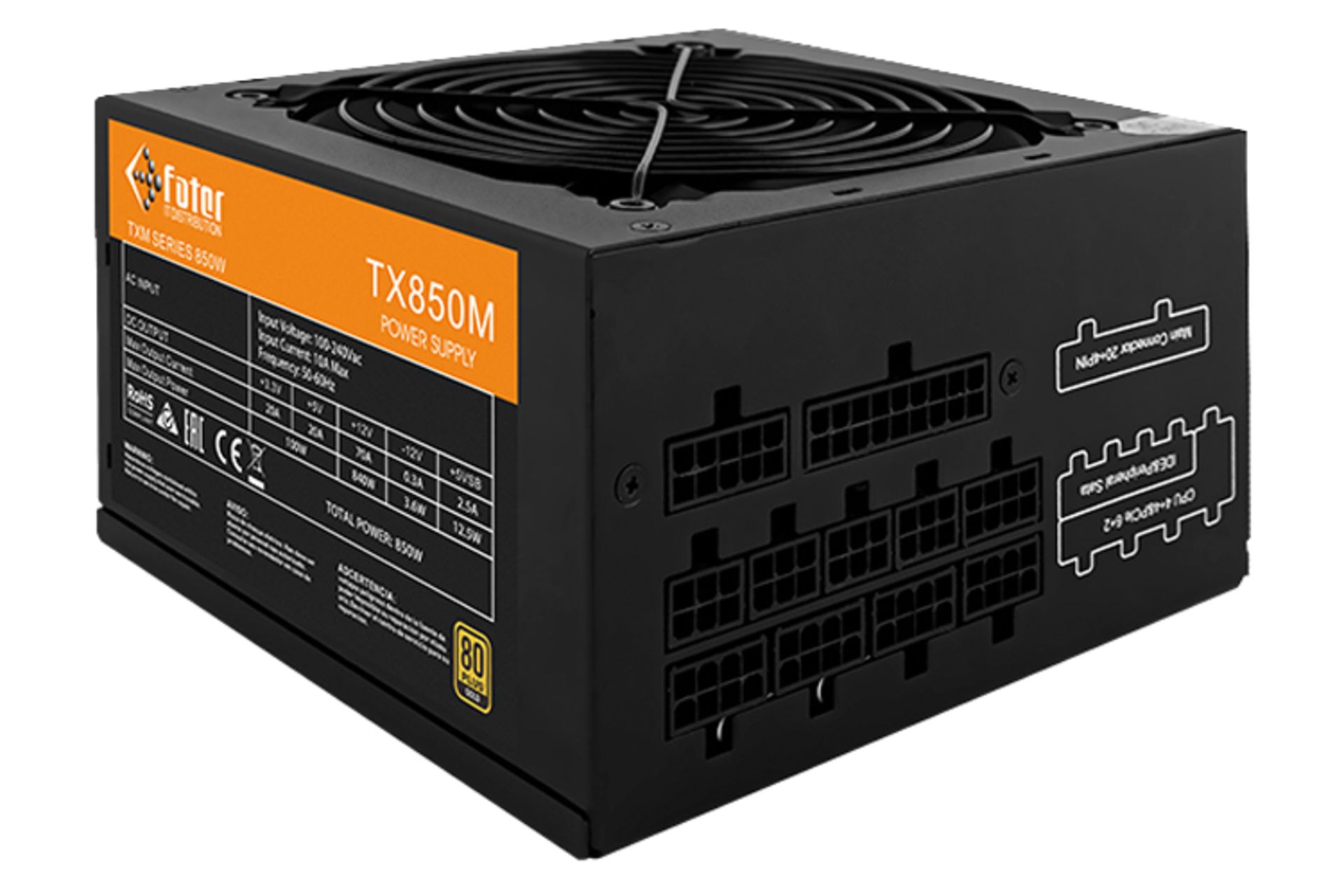 ابعاد فاطر TX850M با توان 850 وات