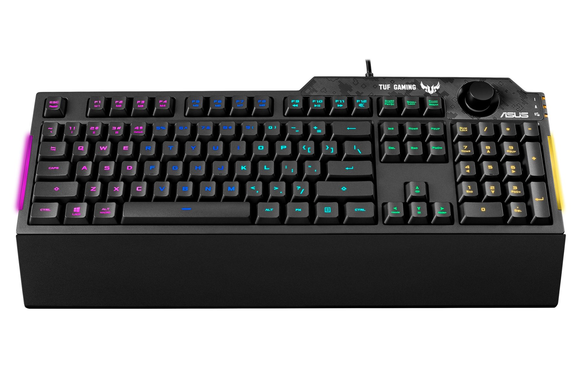 نمای روبرو کیبورد ایسوس TUF Gaming K1