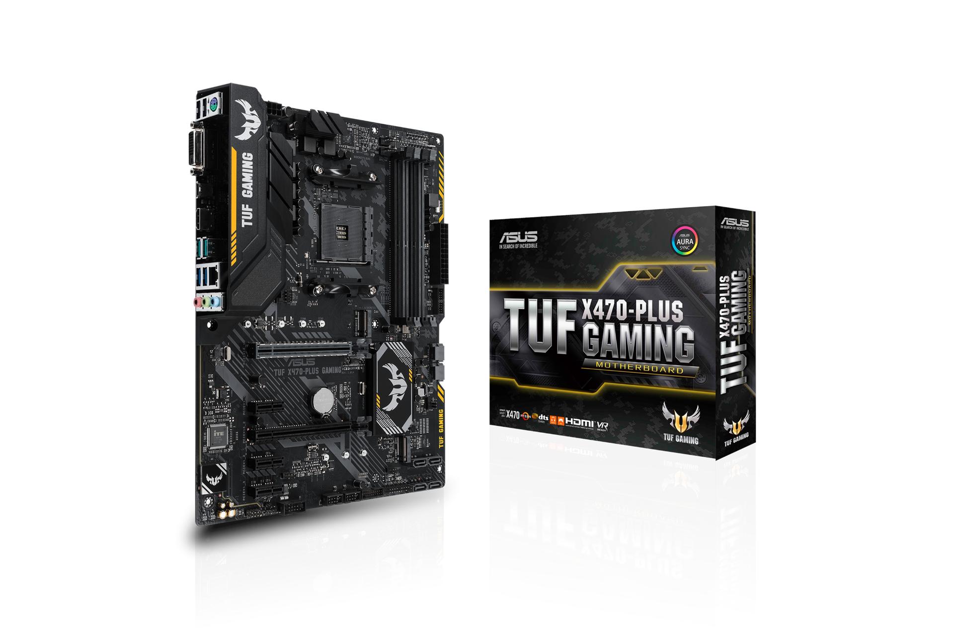 جعبه مادربرد ایسوس ASUS TUF X470-PLUS GAMING