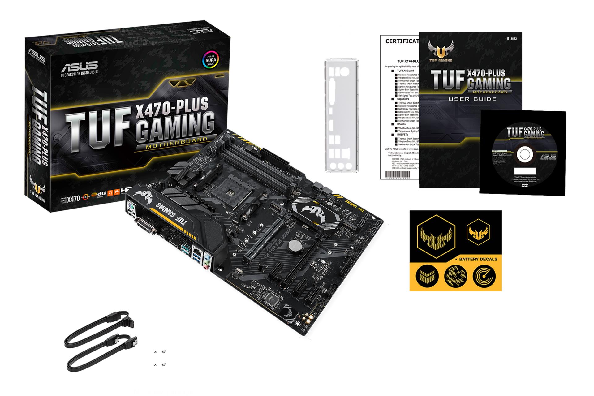 اقلام همراه مادربرد ایسوس ASUS TUF X470-PLUS GAMING