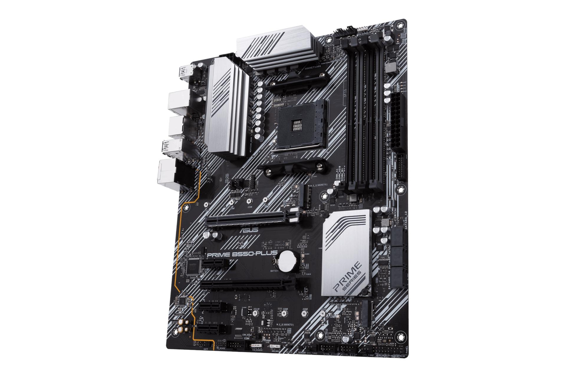 نمای راست مادربرد ایسوس ASUS PRIME B550-PLUS