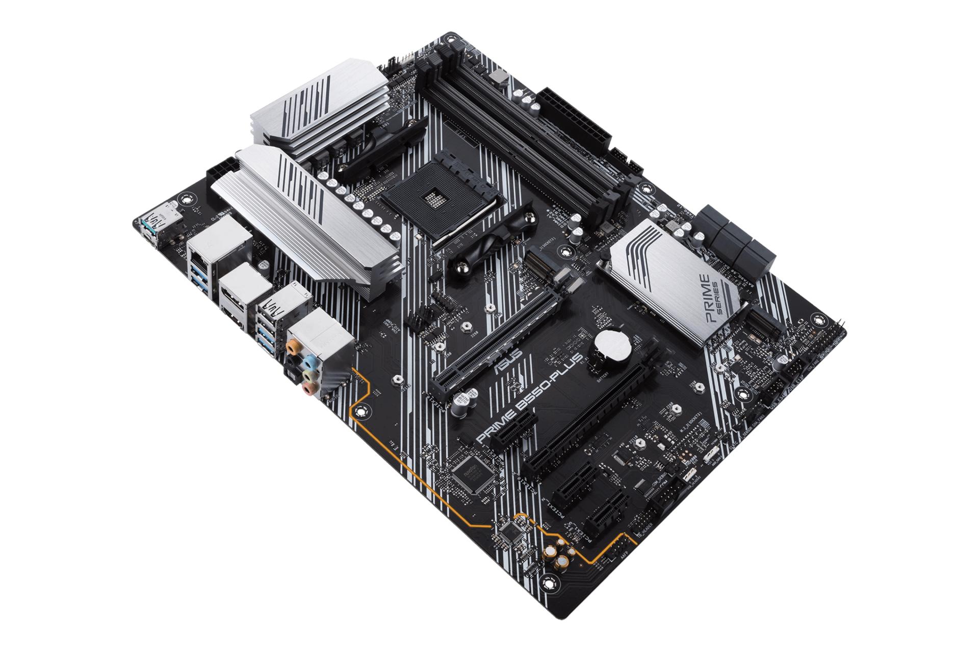 نمای بالا مادربرد ایسوس ASUS PRIME B550-PLUS