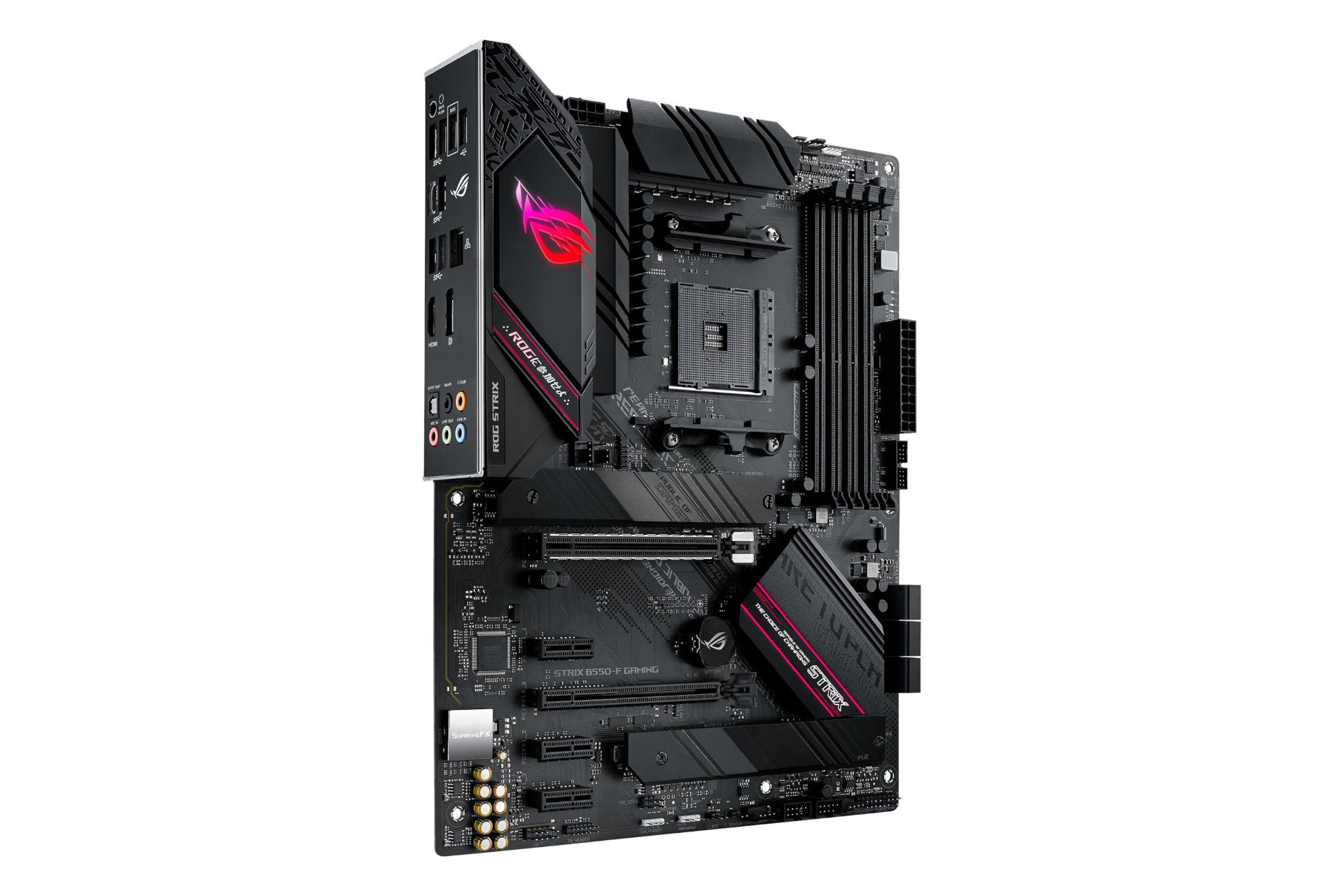 نمای چپ مادربرد ایسوس ASUS ROG STRIX B550-F GAMING