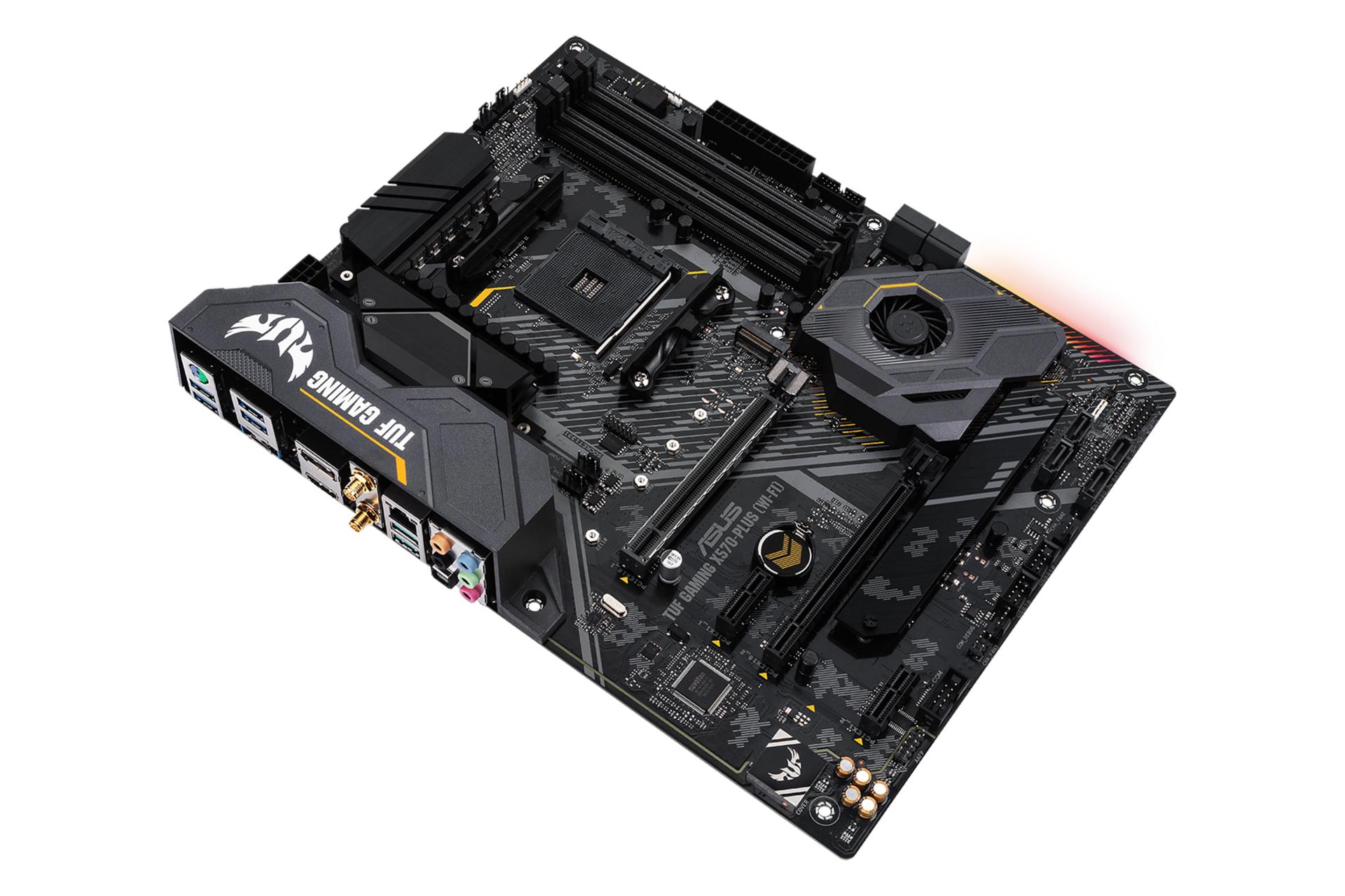 نمای بالا مادربرد ایسوس ASUS TUF GAMING X570-PLUS WI-FI
