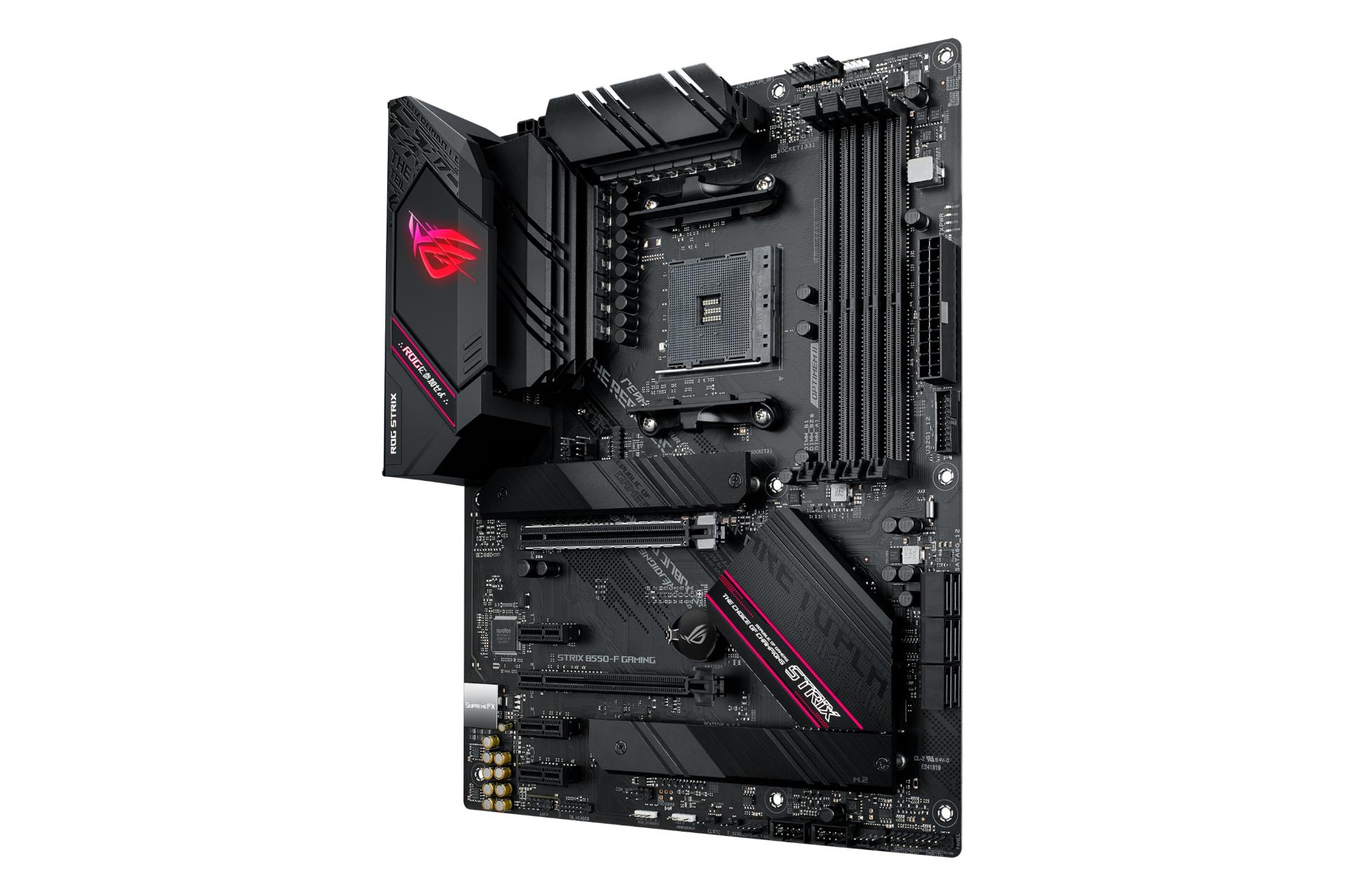 نمای راست مادربرد ایسوس ASUS ROG STRIX B550-F GAMING