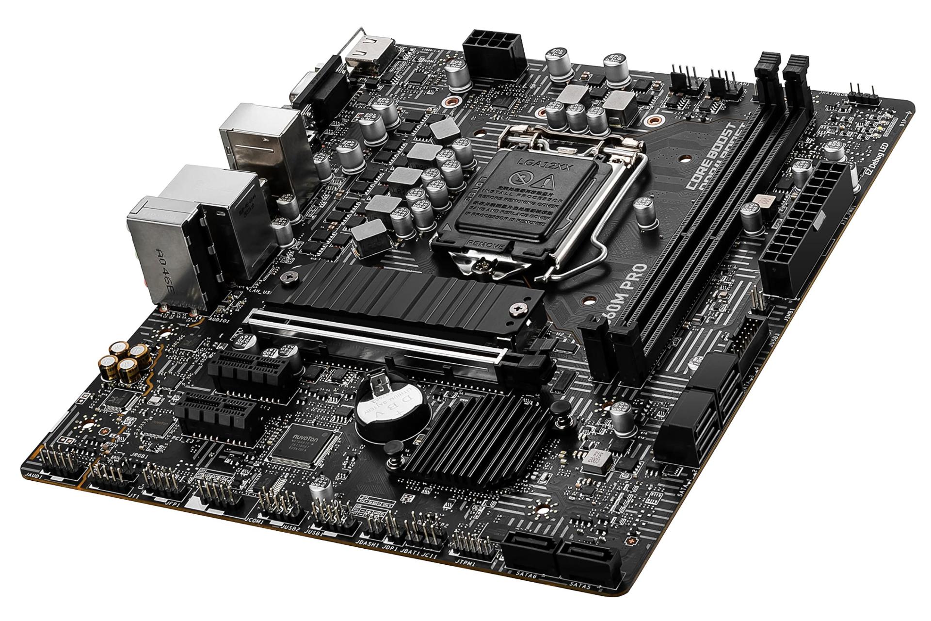 نمای راست مادربرد ام اس آی MSI B560M PRO