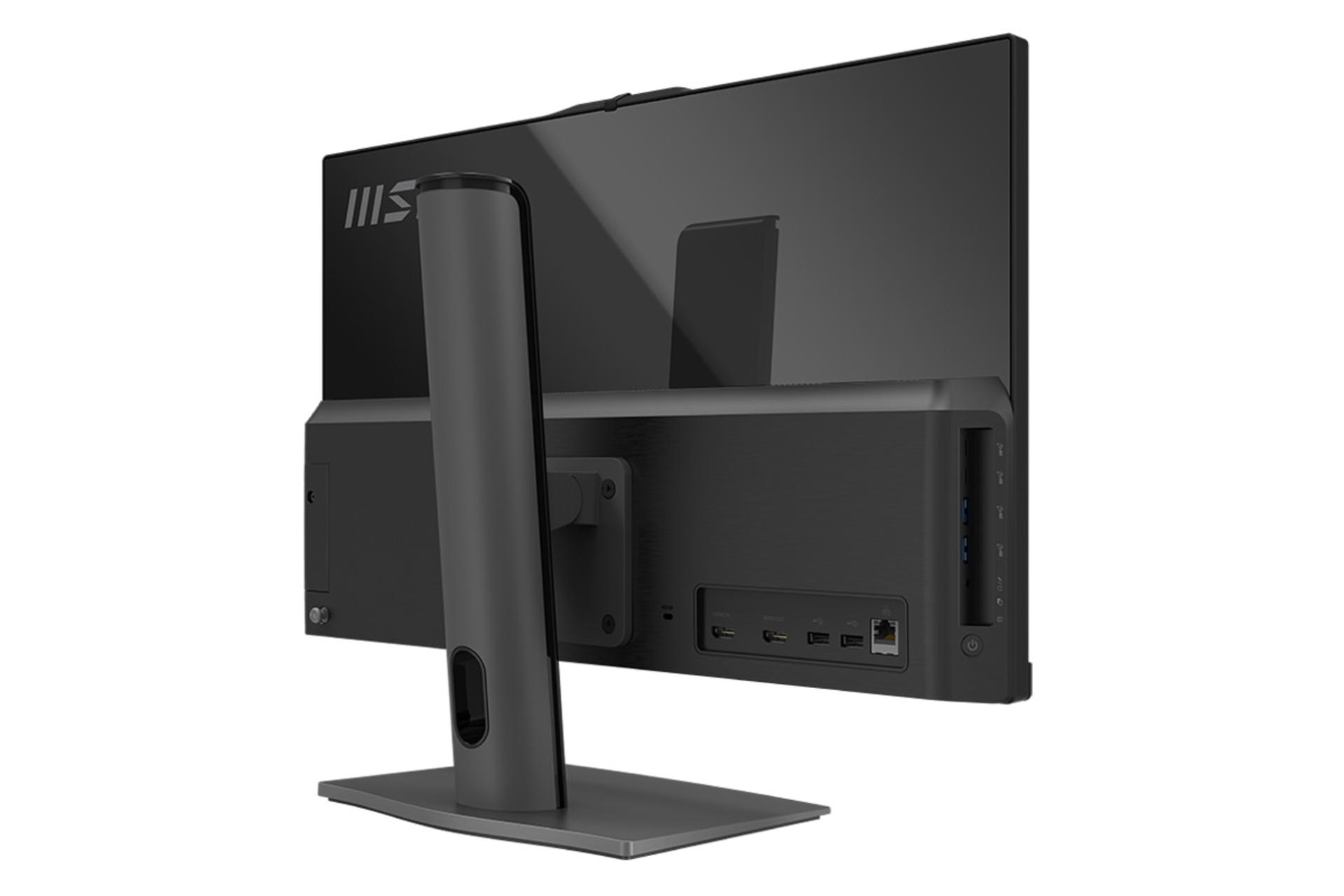 نیمرخ پشت و چپ کامپیوتر همه کاره All in One MSI Modern AM242TP 11M